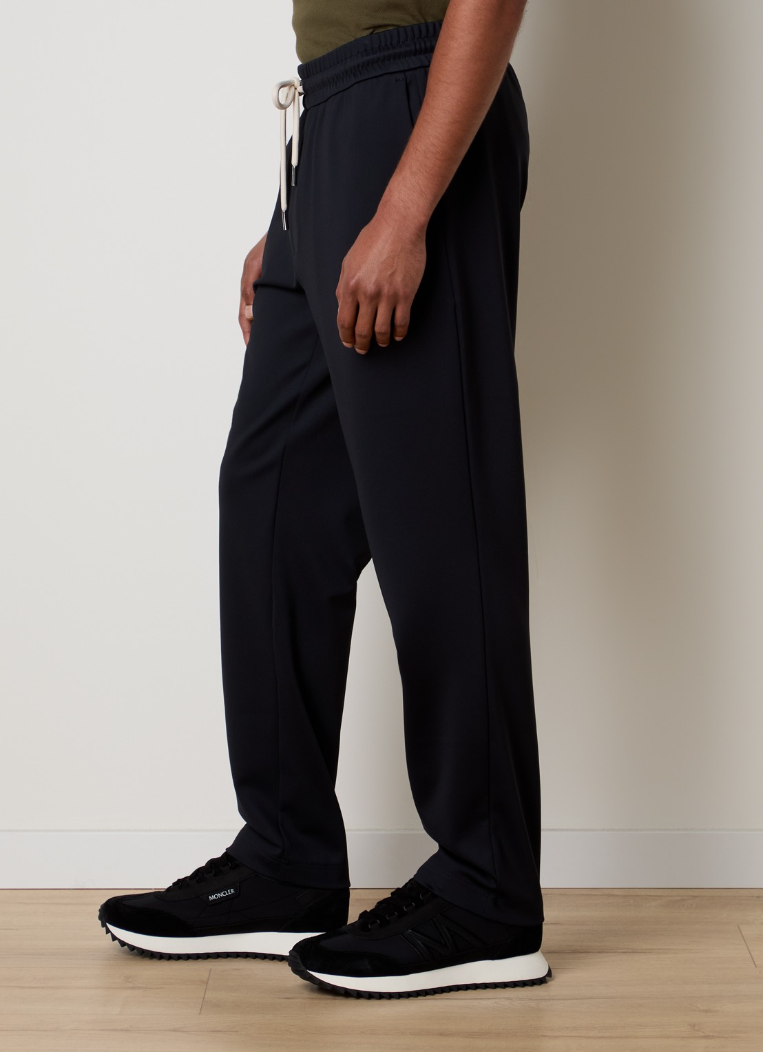 Moncler Straight fit trackpants met steekzakken - detail 2 donkerblauw