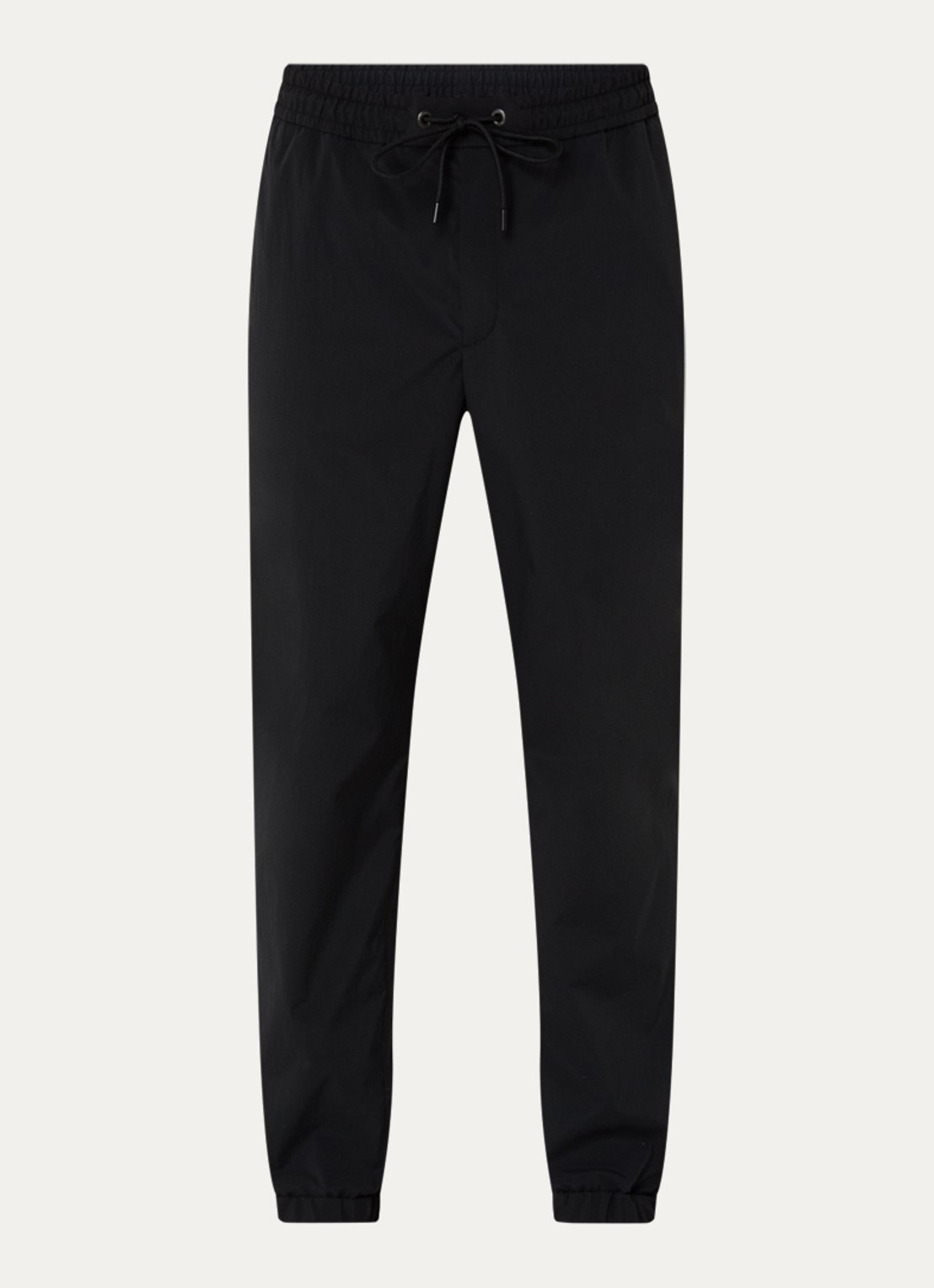 Moncler Straight fit trackpants met trekkoord en steekzakken - voorkant 2 zwart