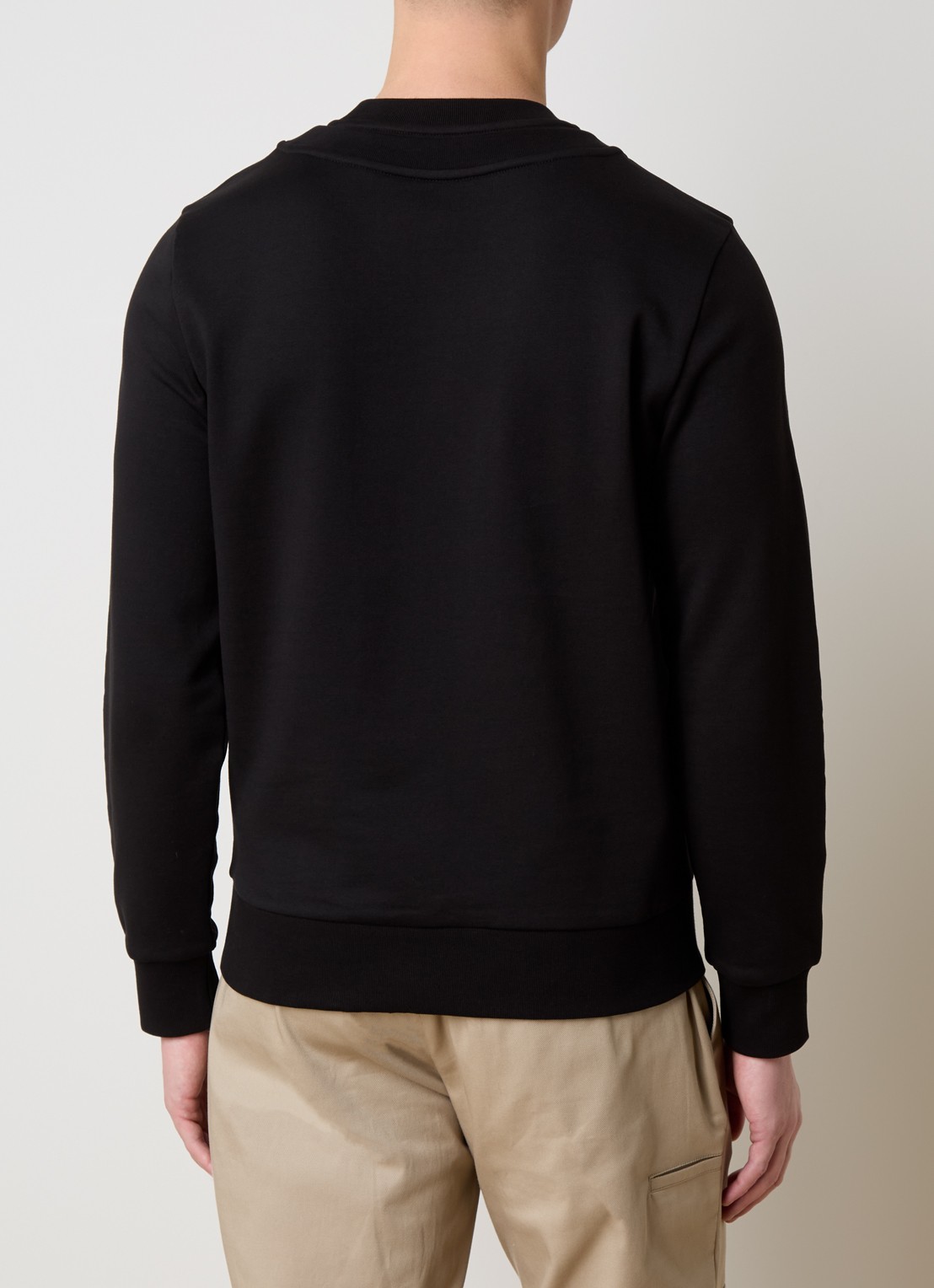 Moncler Sweater met logo - achterkant zwart