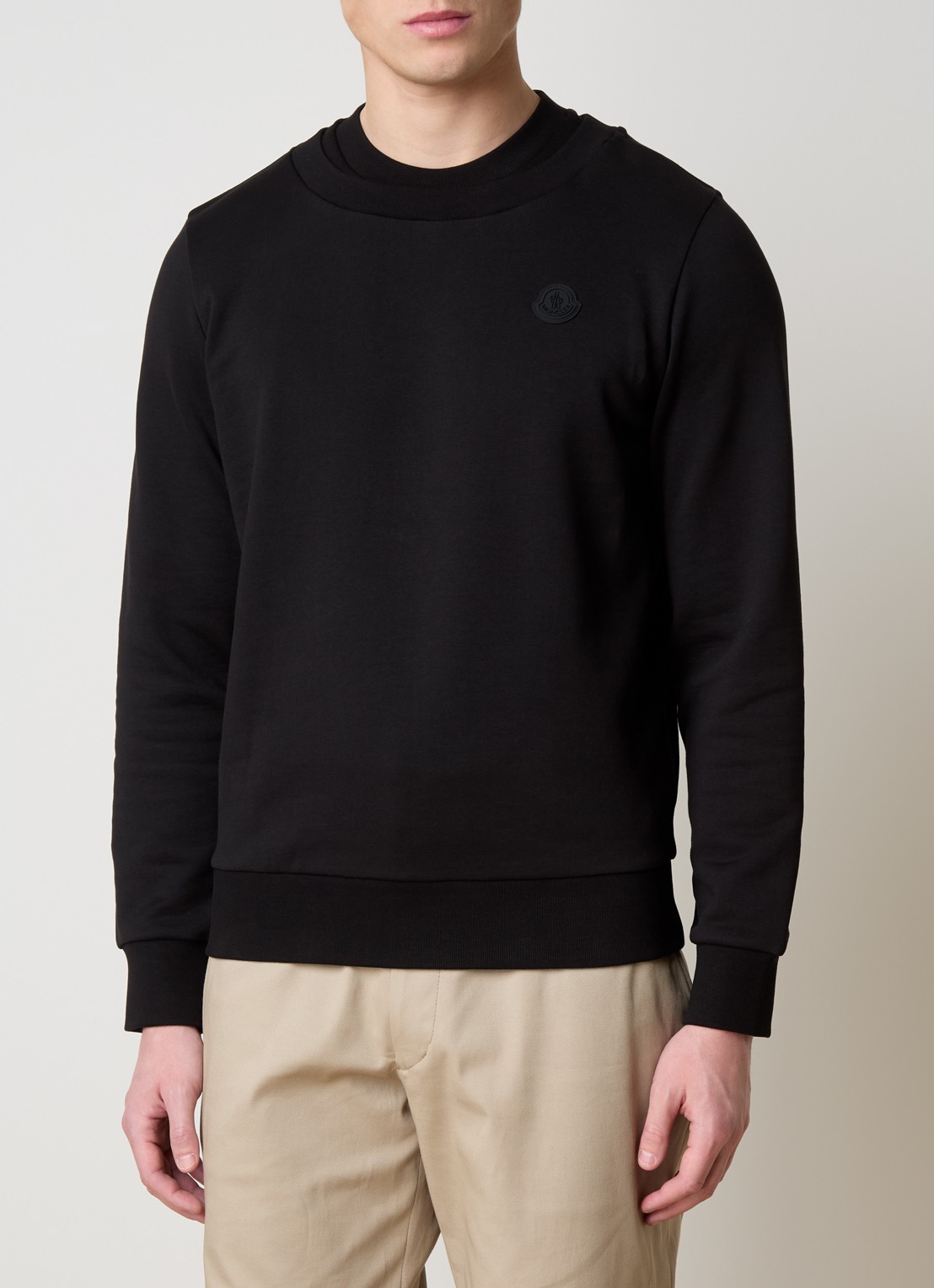 Moncler Sweater met logo - detail 2 zwart