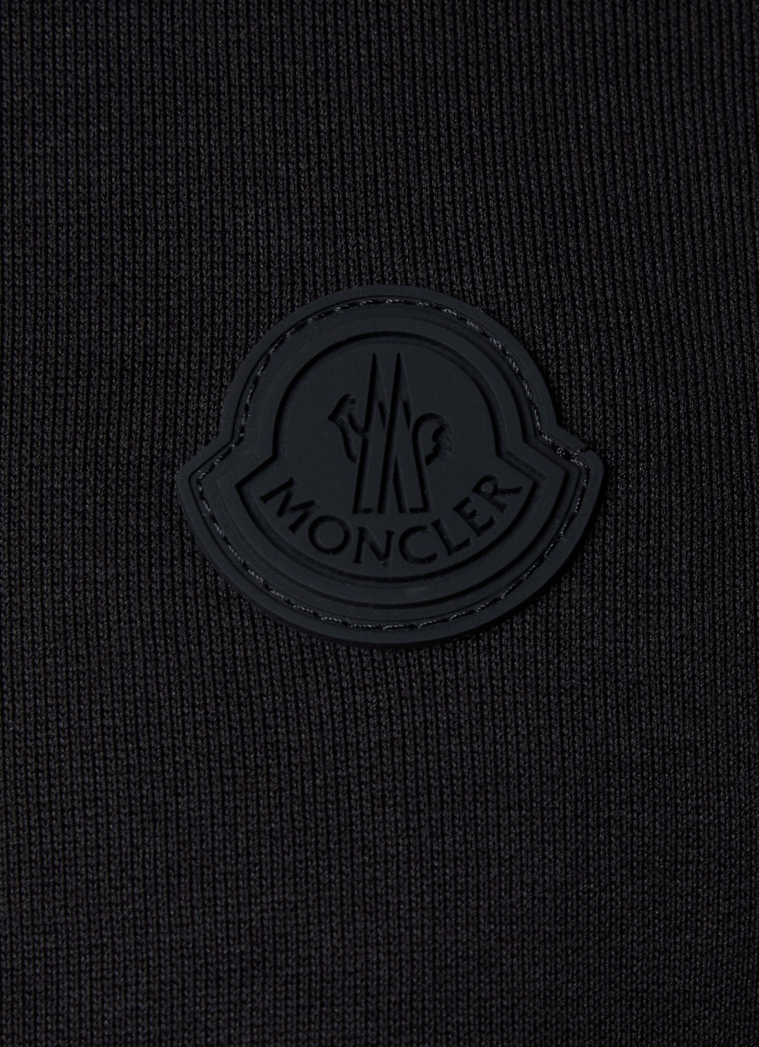 Moncler Sweater met logo - detail 3 zwart