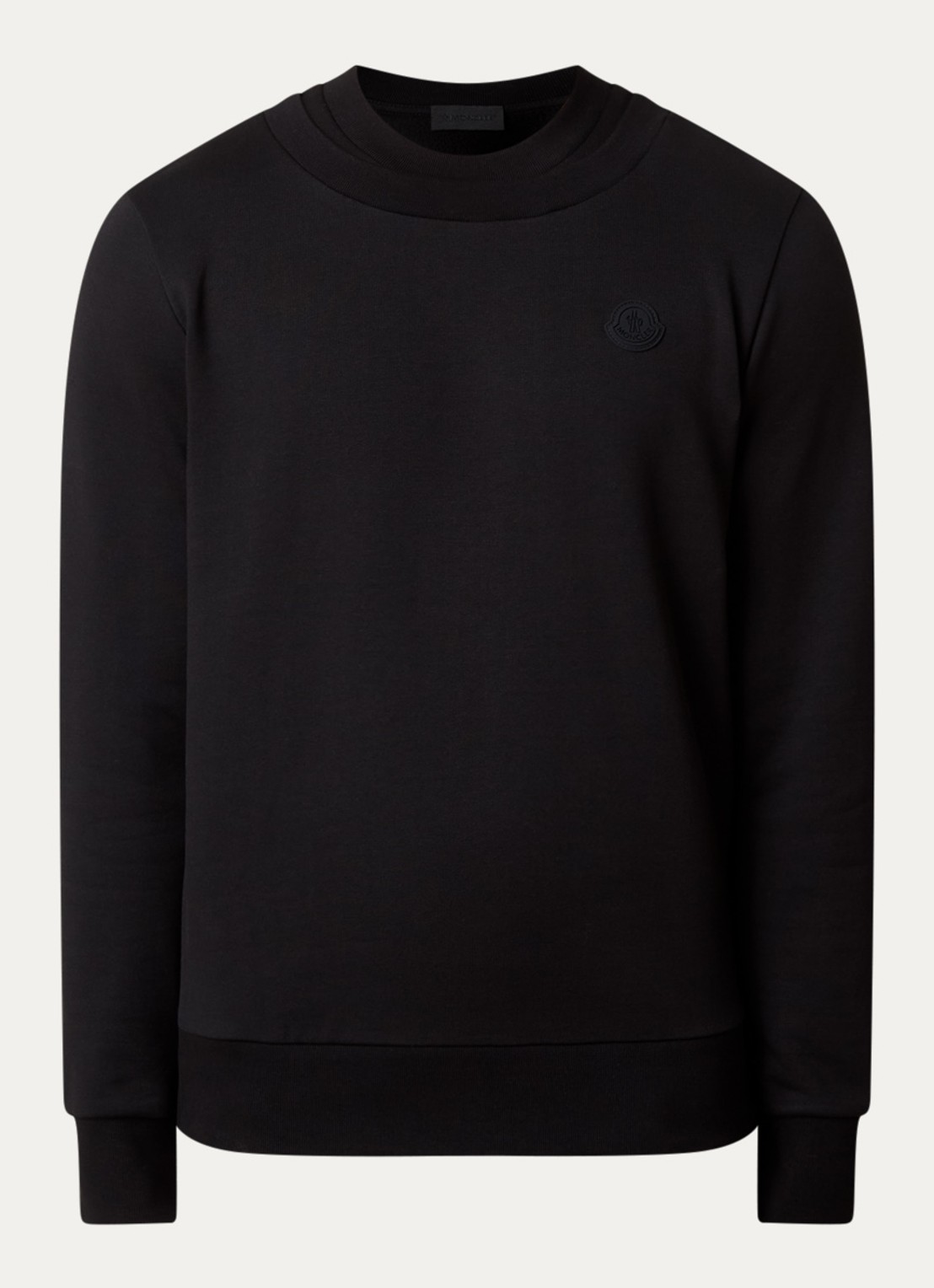 Moncler Sweater met logo - voorkant 4 zwart