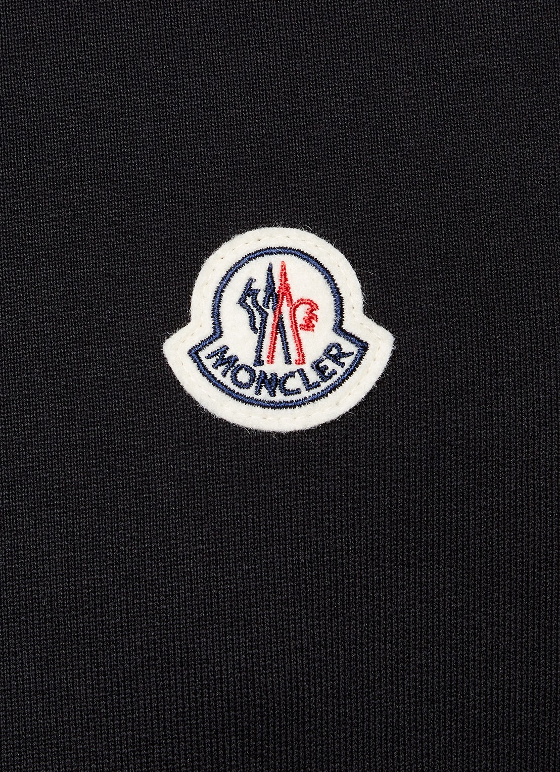 Moncler Sweater met logoborduring  - detail 4 zwart