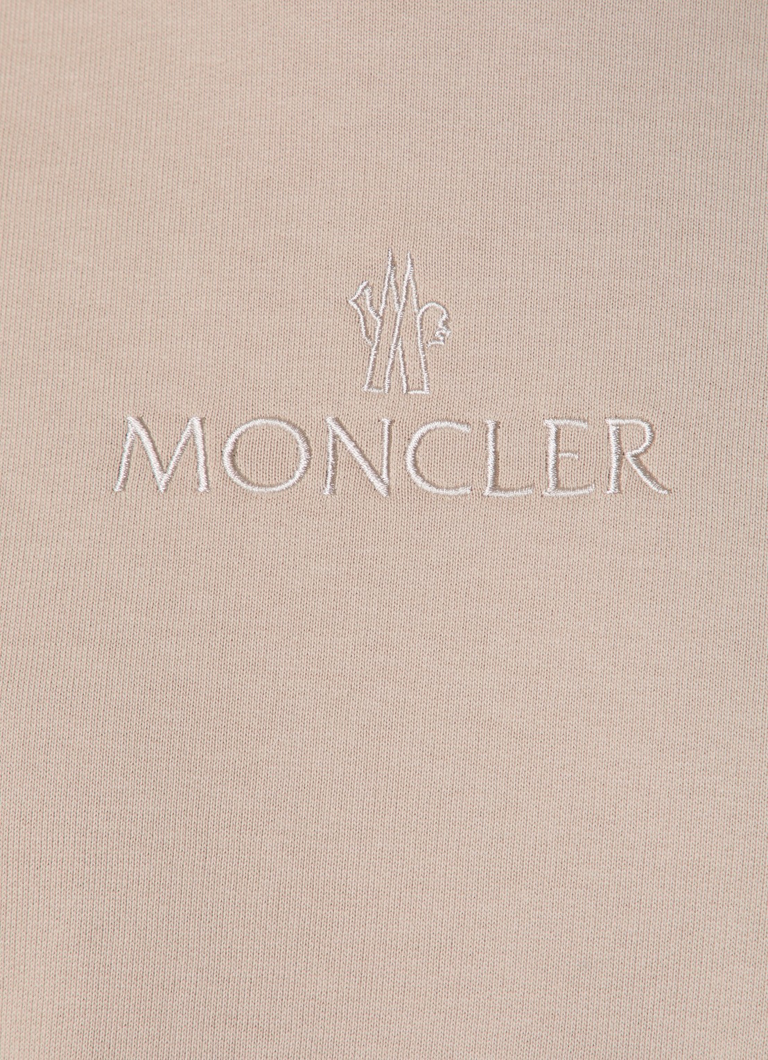 Moncler Sweater met logoborduring - detail 2 beige