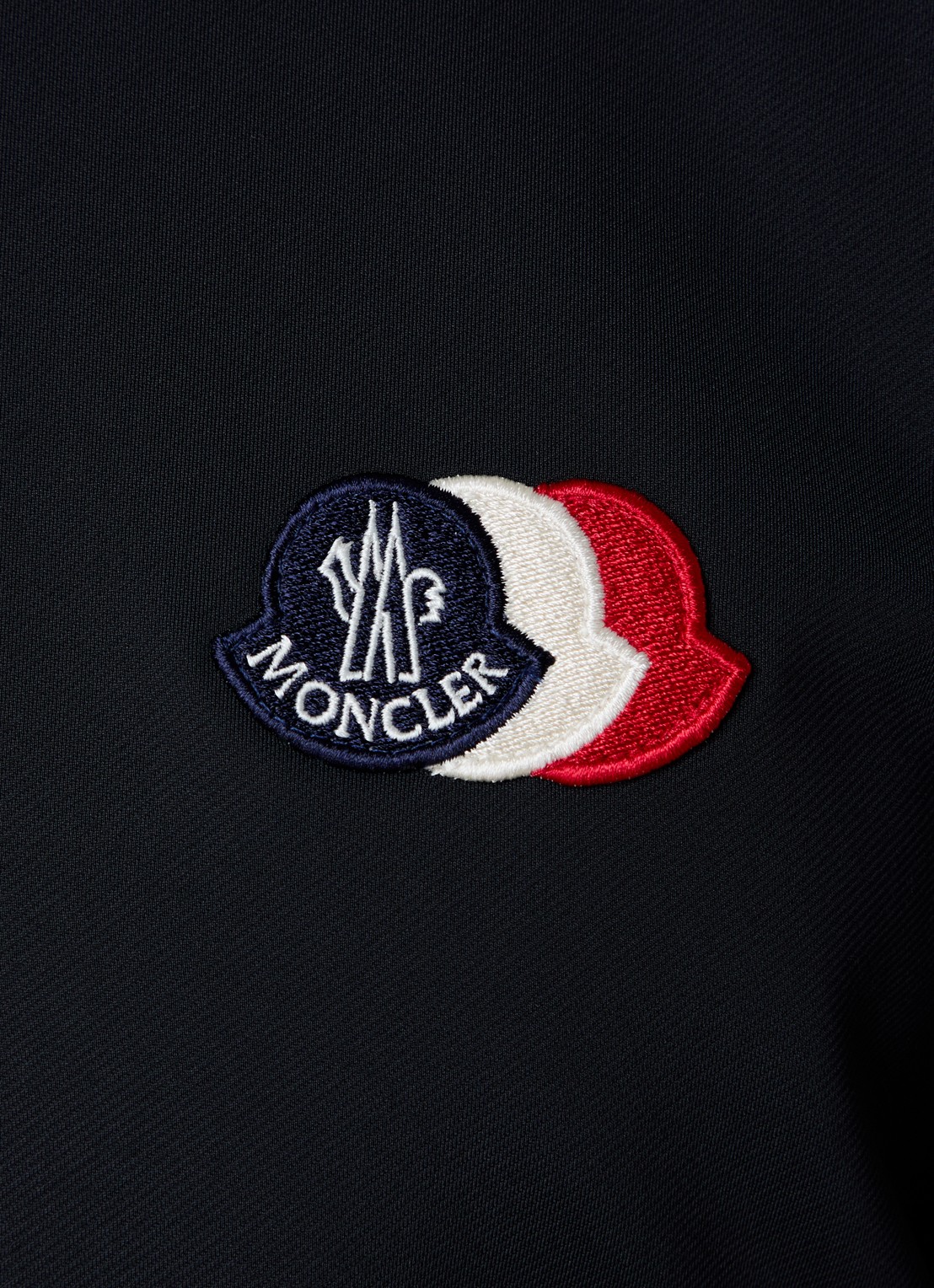 Moncler Sweatvest met logo - detail 4 donkerblauw