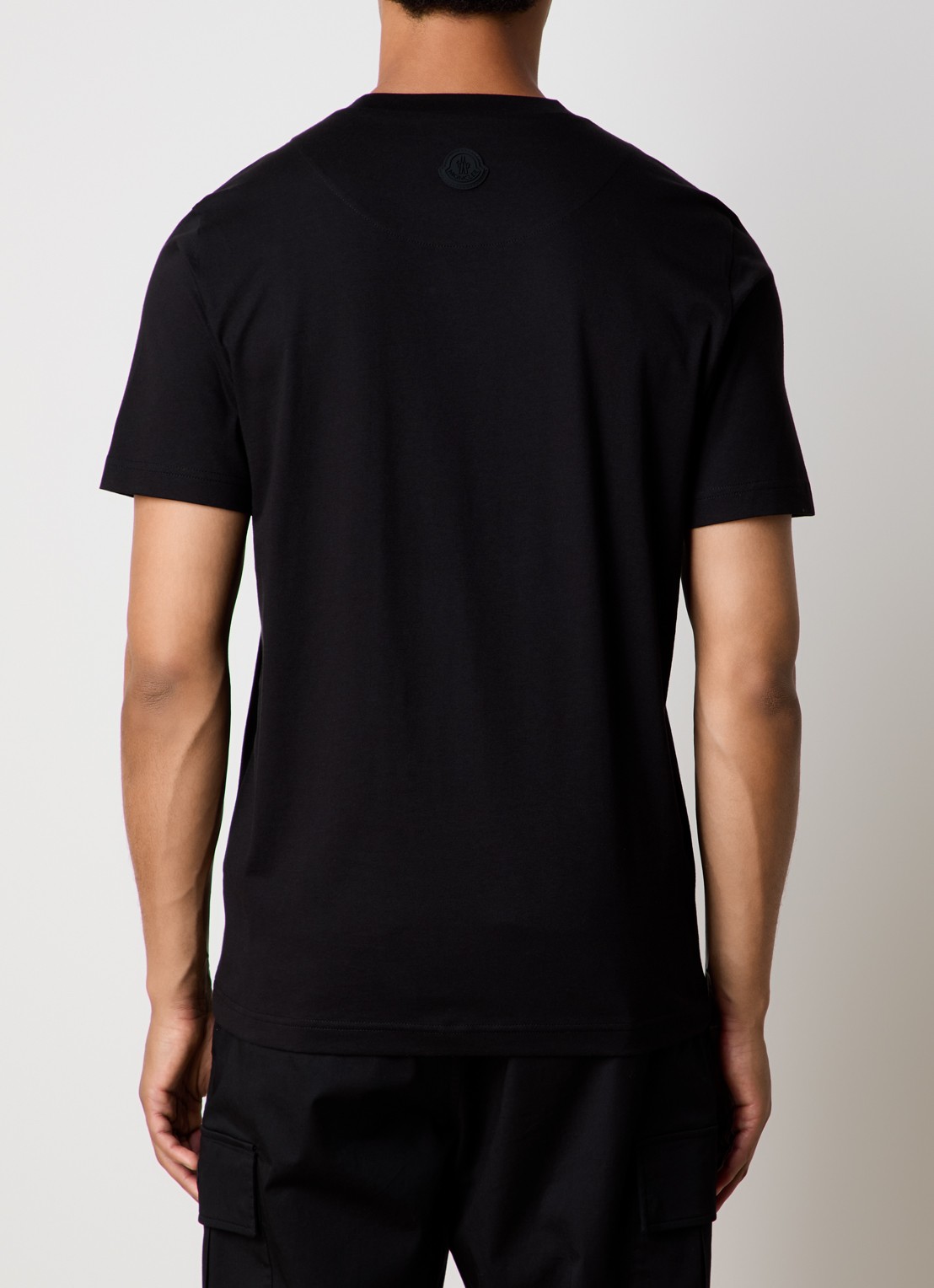 Moncler T-shirt met 3D logo - achterkant zwart
