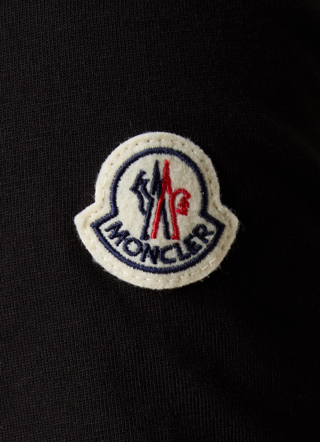 Moncler T-shirt met borstzak en logo - detail 2 zwart