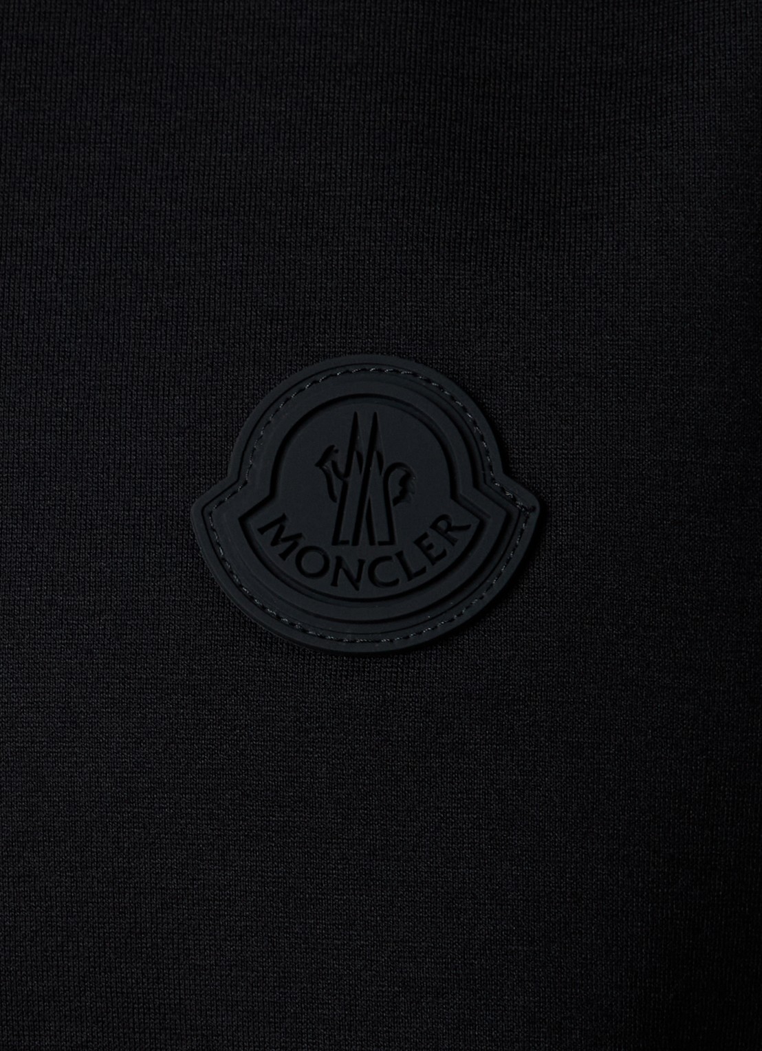 Moncler T-shirt met logo en backprint  - detail 3 zwart
