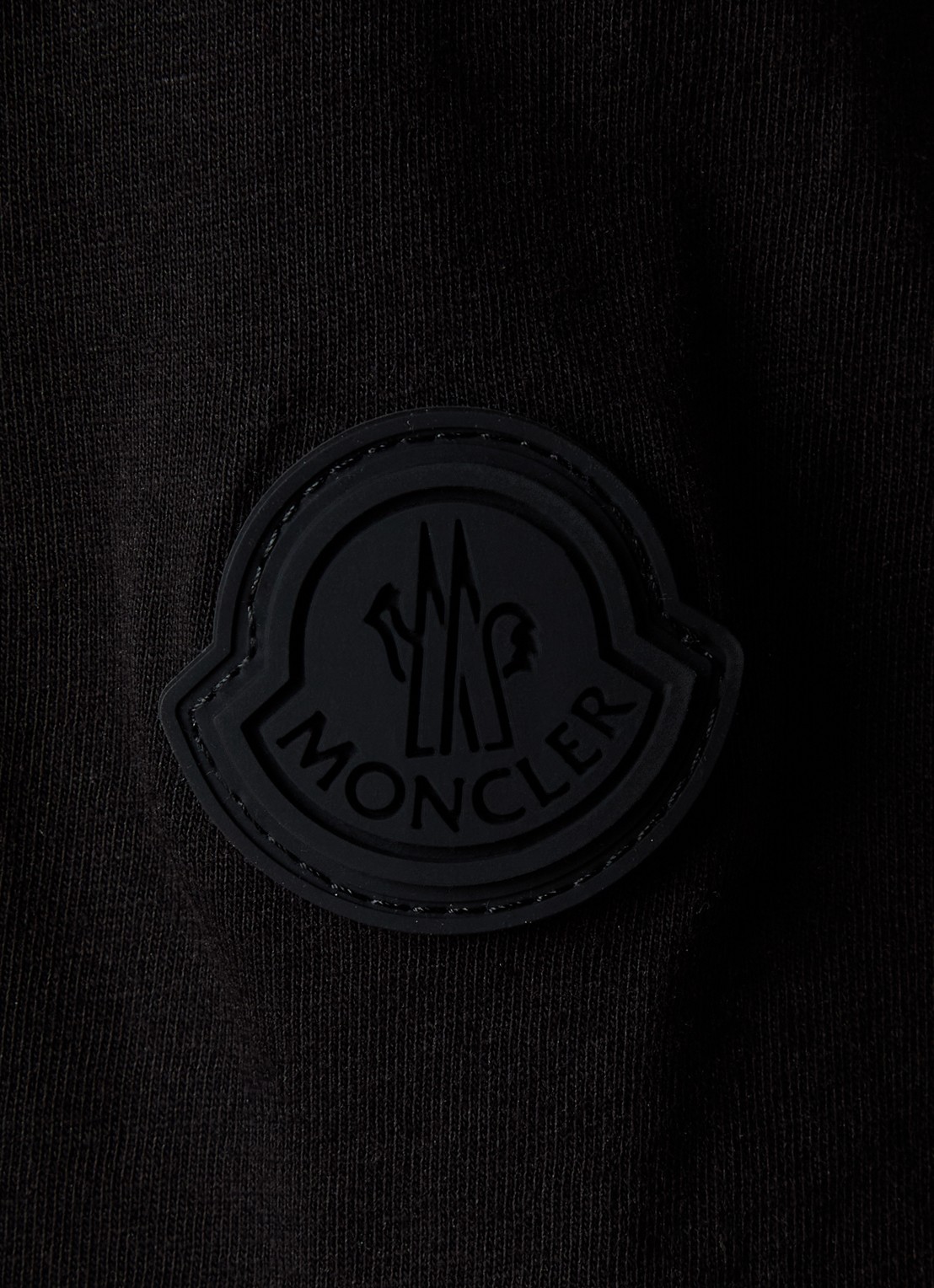 Moncler T-shirt met logo - detail 5 zwart