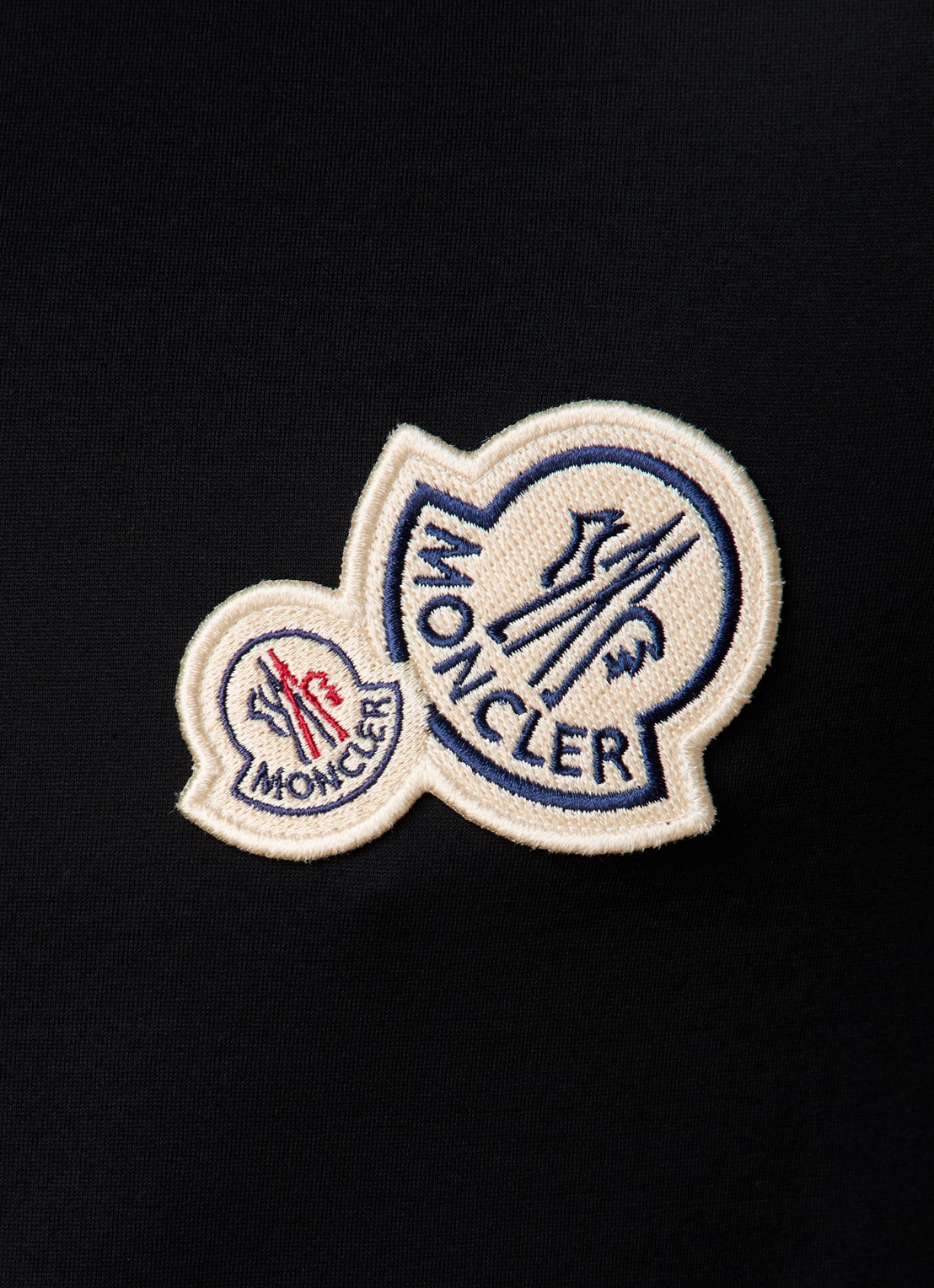 Moncler T-shirt met logo - detail 3 zwart
