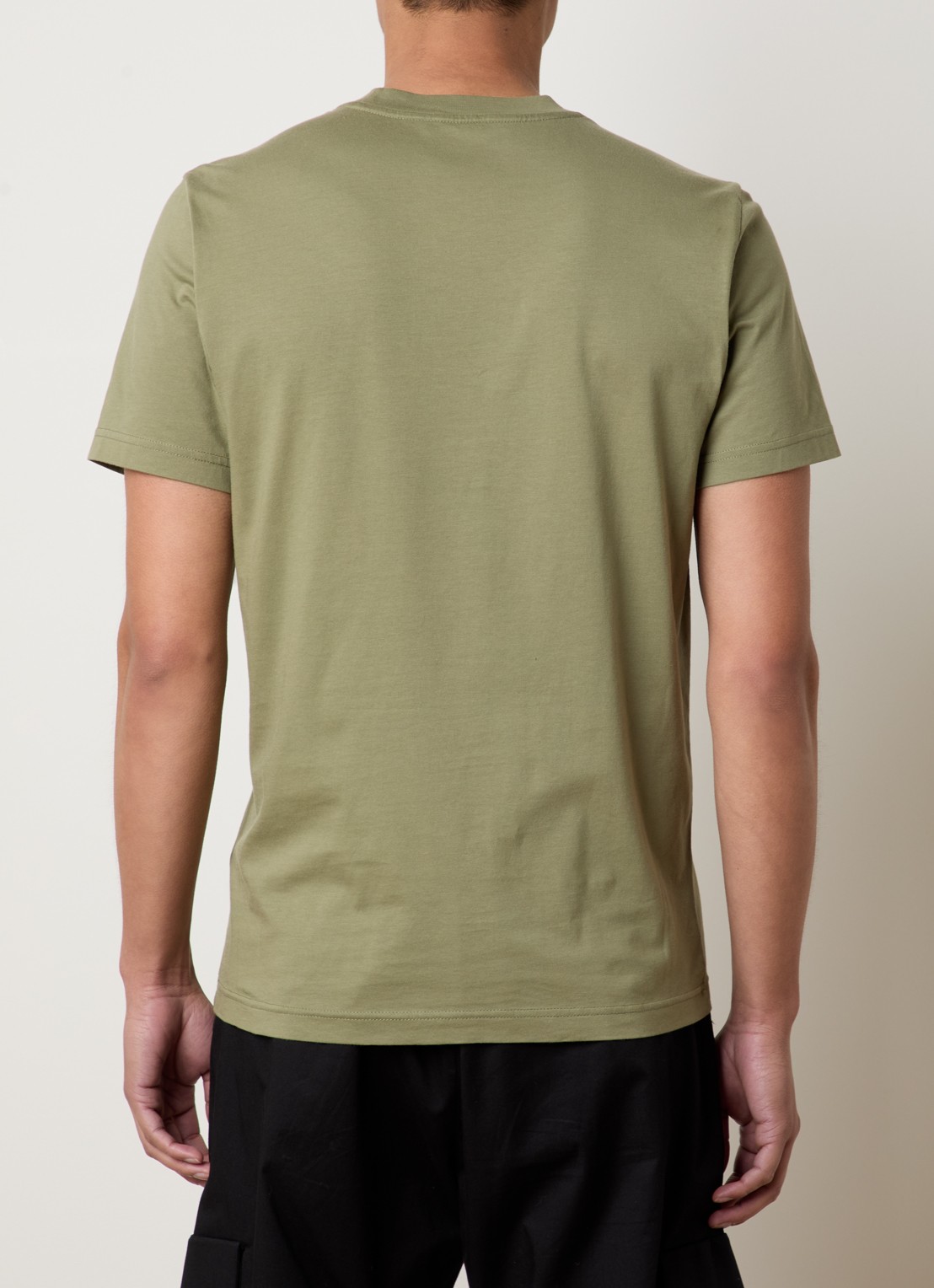 Moncler T-shirt met logo - achterkant 3 mosgroen