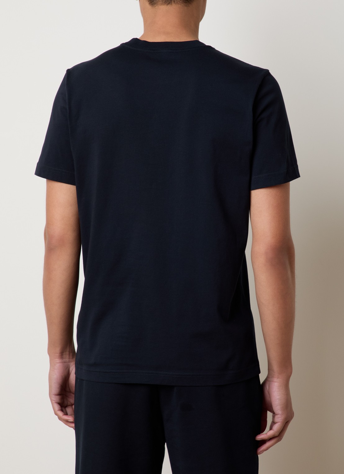 Moncler T-shirt met logo - achterkant donkerblauw
