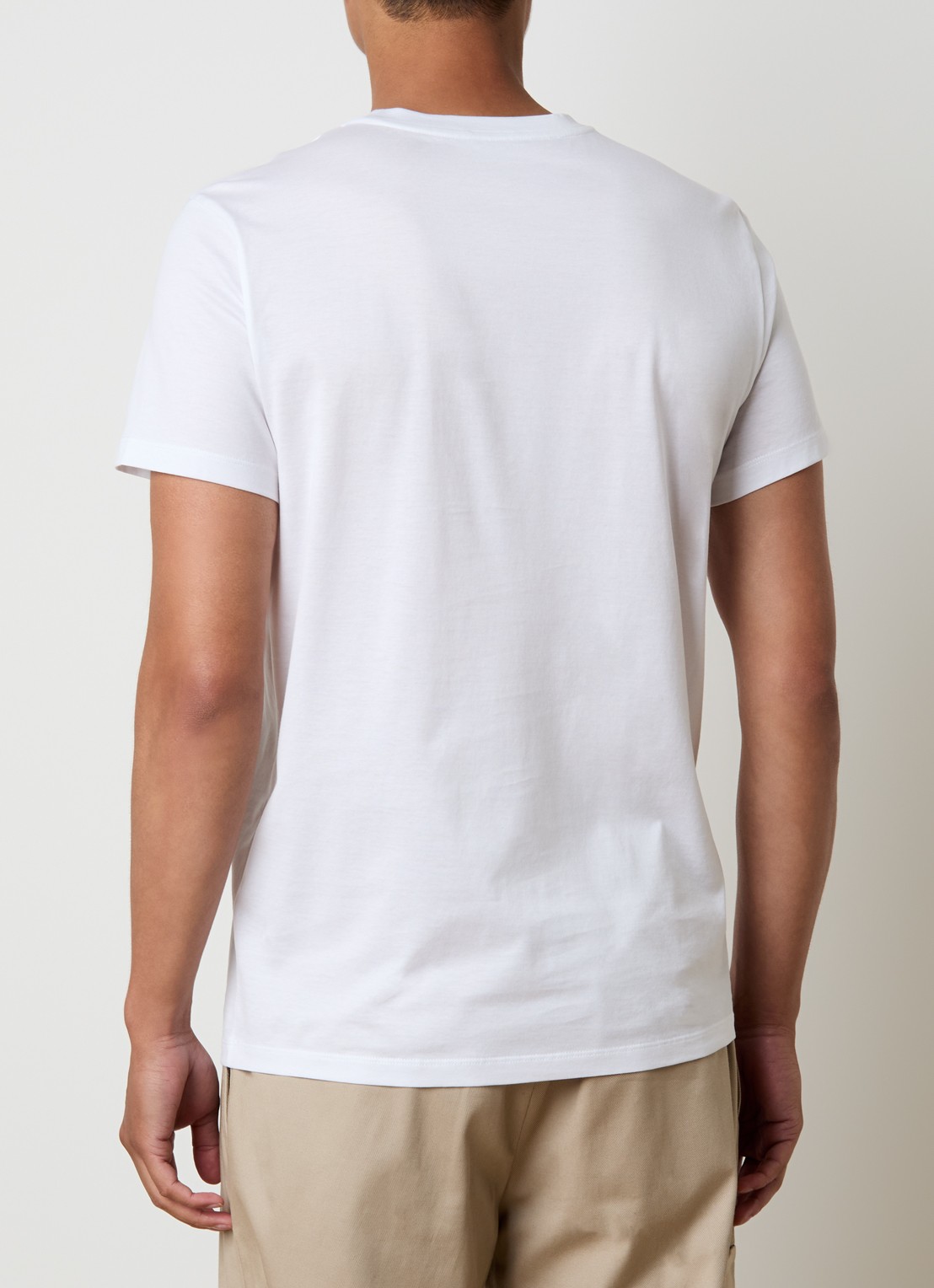 Moncler T-shirt met logo - achterkant wit