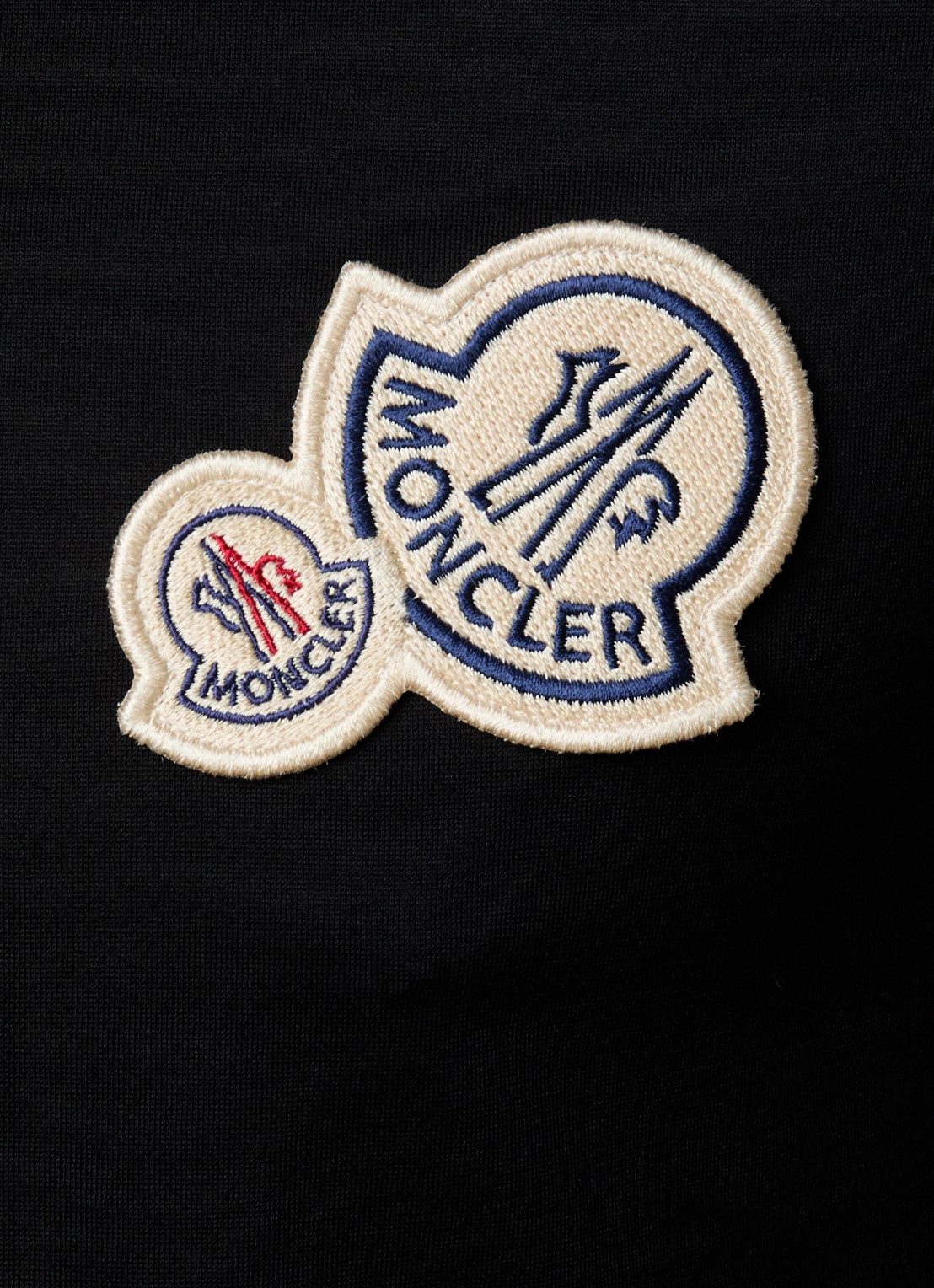 Moncler T-shirt met logo - detail 5 zwart