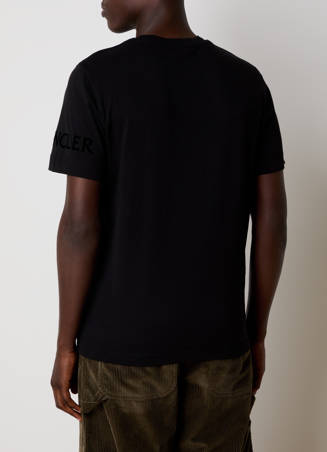 Moncler T-shirt met logo - achterkant 3 zwart
