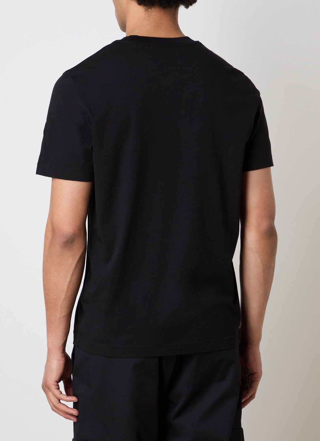 Moncler T-shirt met logo - achterkant 3 zwart
