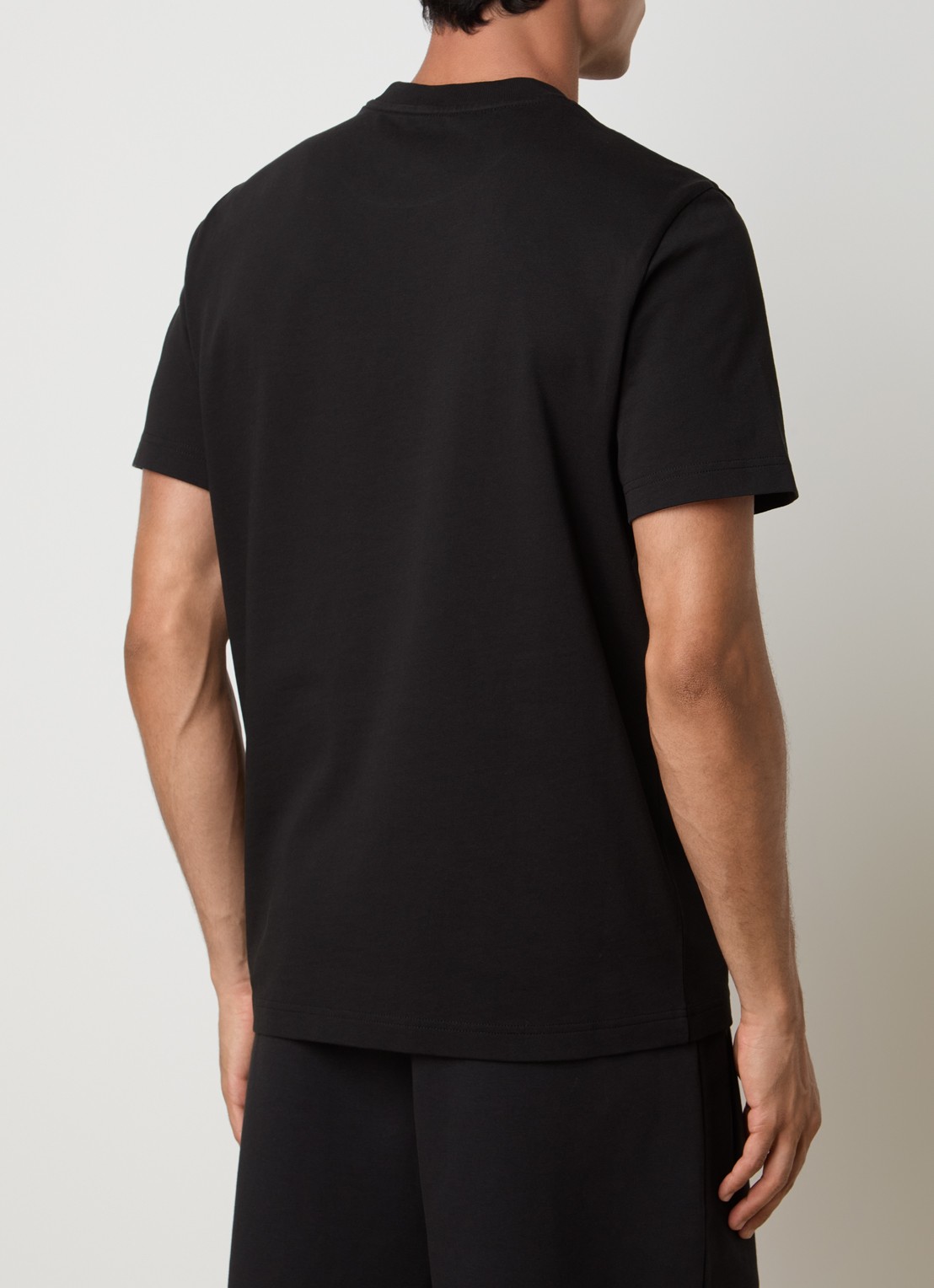 Moncler T-shirt met logo - achterkant 5 zwart