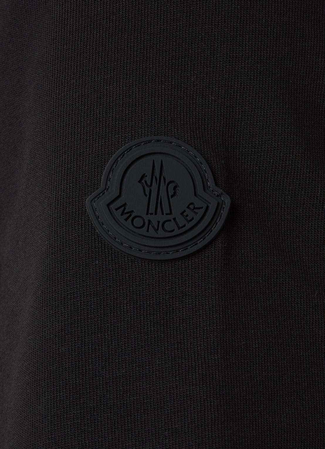 Moncler T-shirt met logo - detail 4 zwart