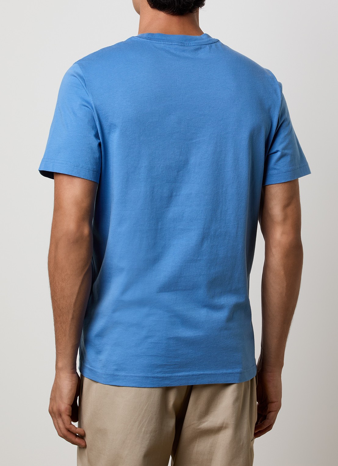 Moncler T-shirt met logoborduring - achterkant 3 blauw