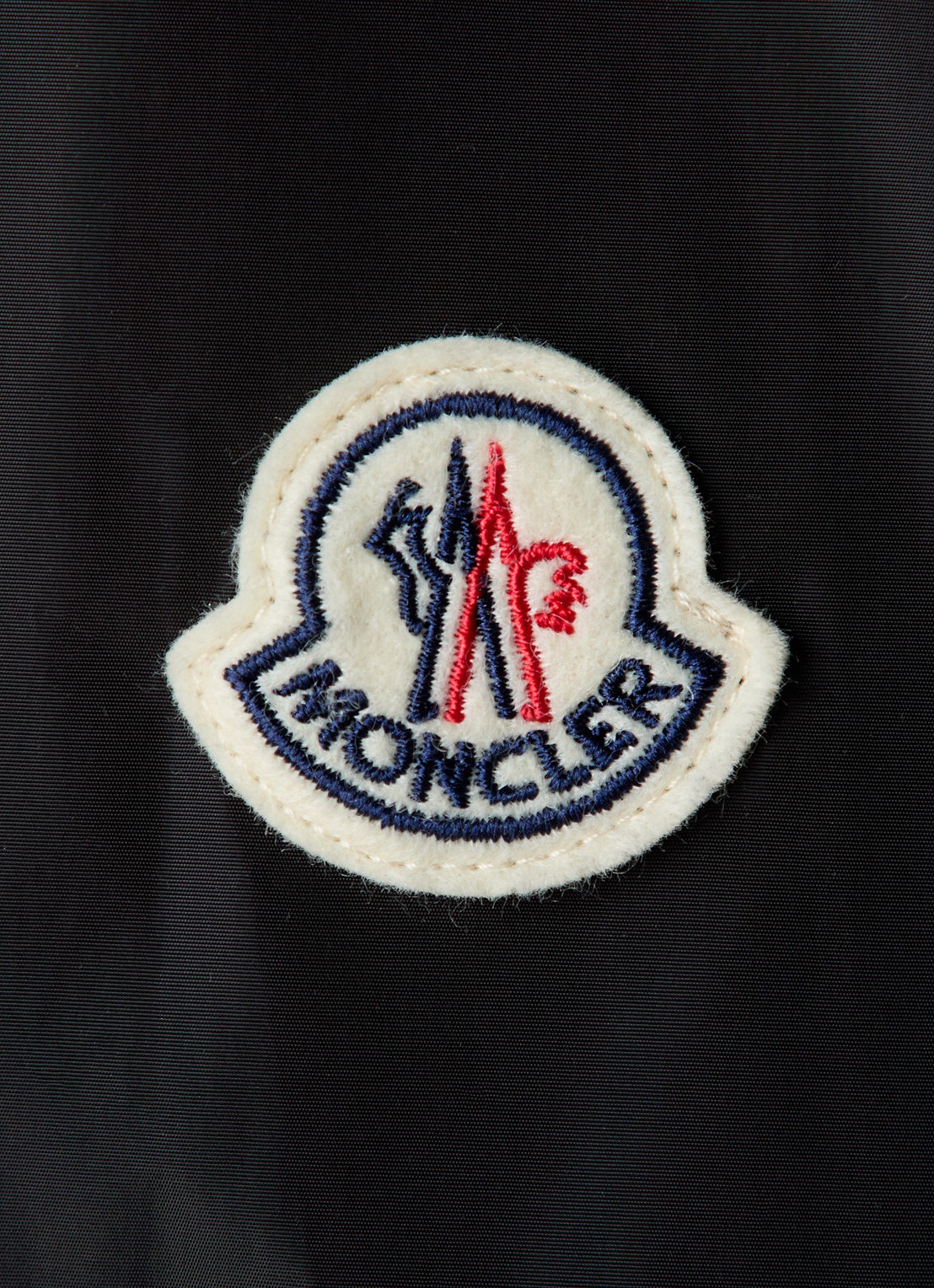 Moncler T-shirt met logoborduring - detail 2 zwart