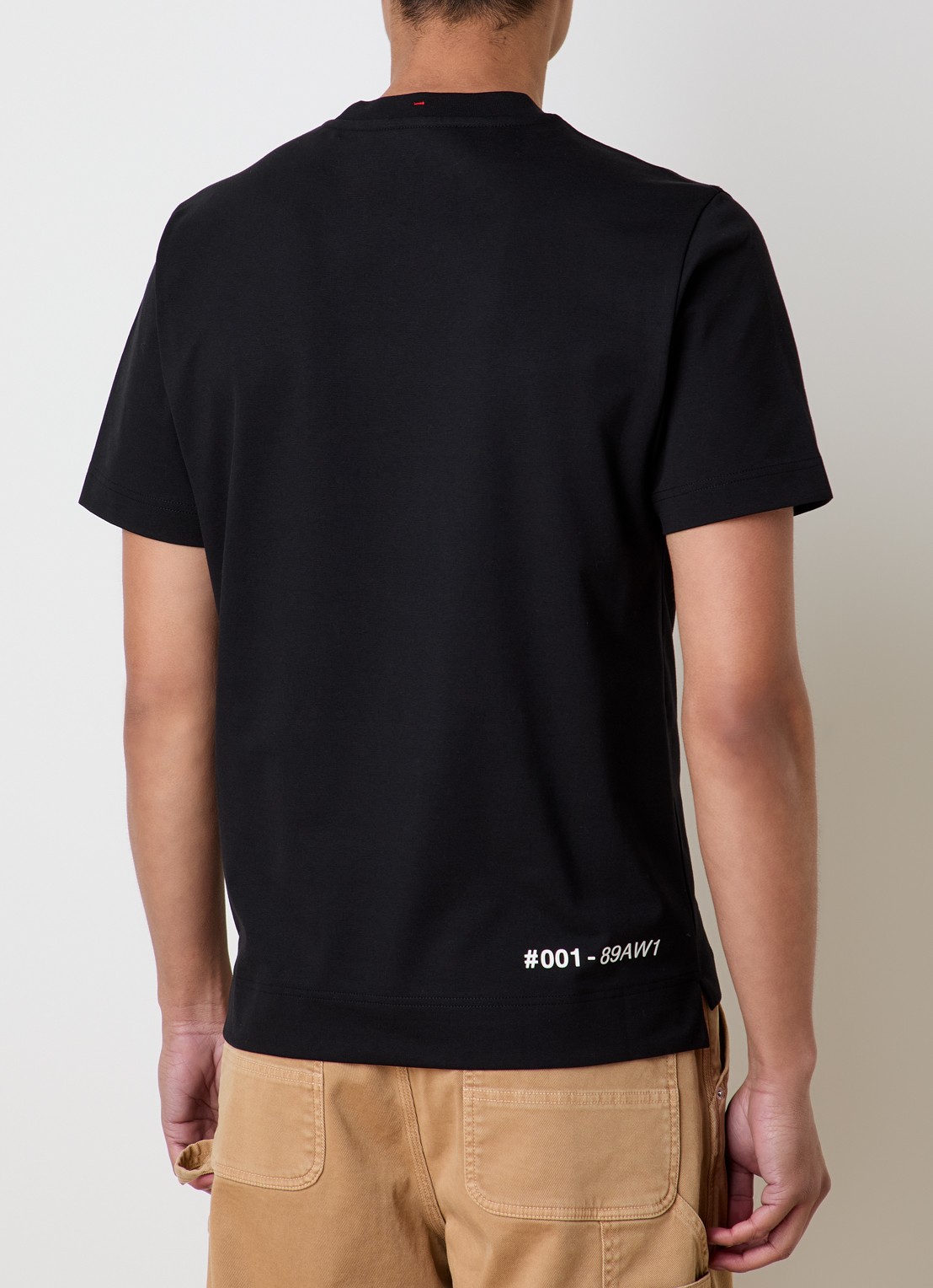 Moncler T-shirt met logoprint - achterkant 5 zwart