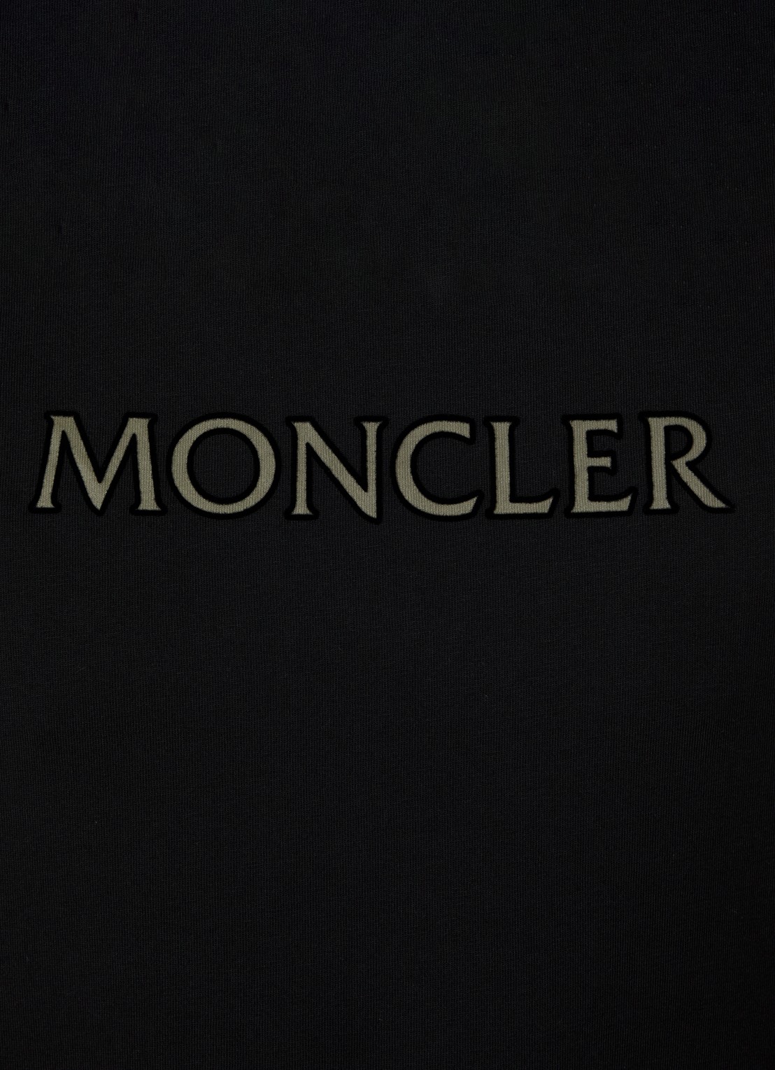 Moncler T-shirt met logoprint - detail 4 zwart