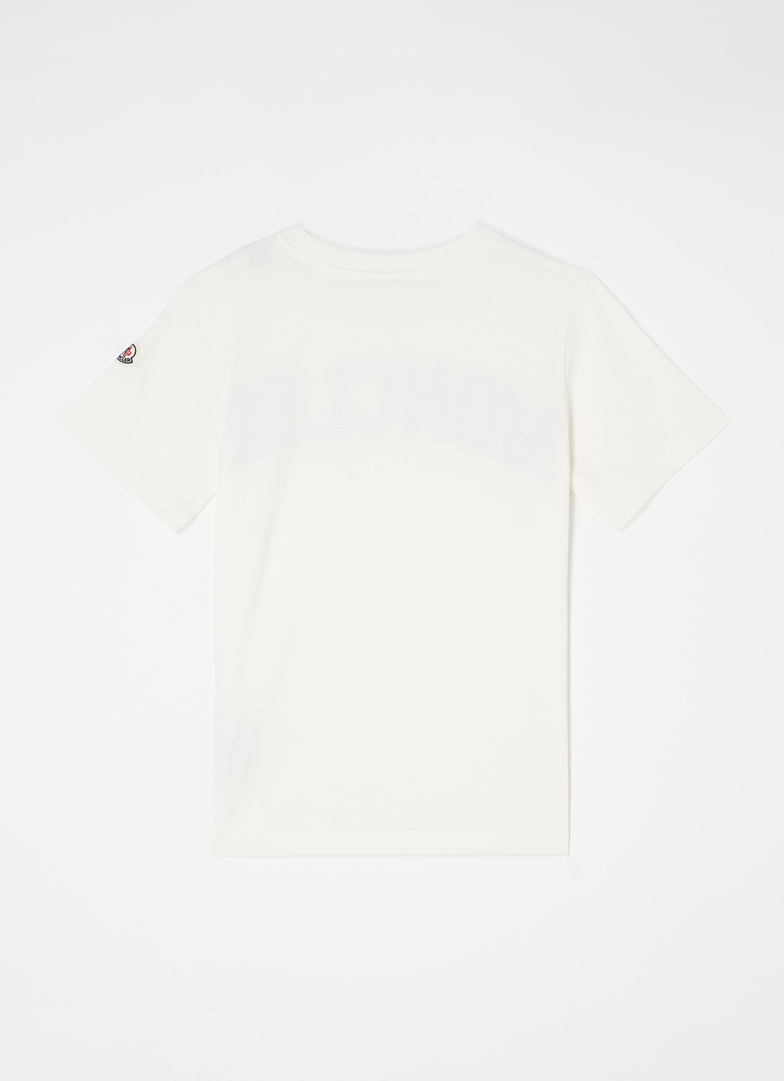 Moncler T-shirt met logoprint - voorkant 2 wit