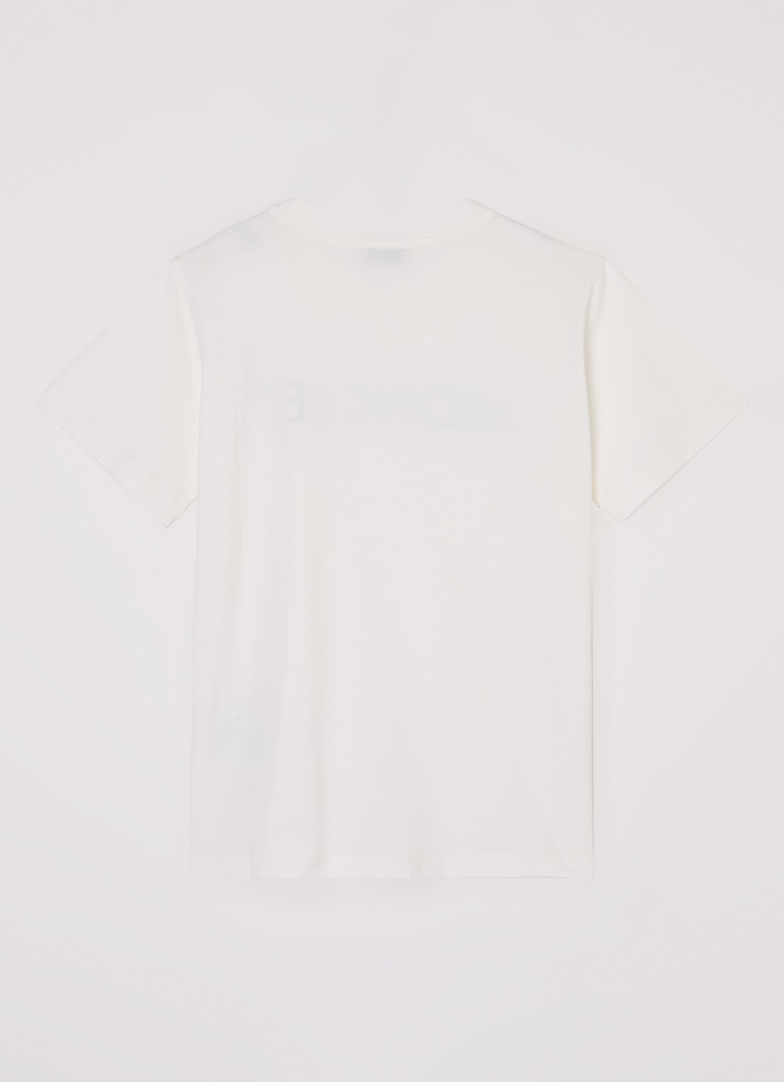 Moncler T-shirt met logoprint - voorkant 2 gebroken wit