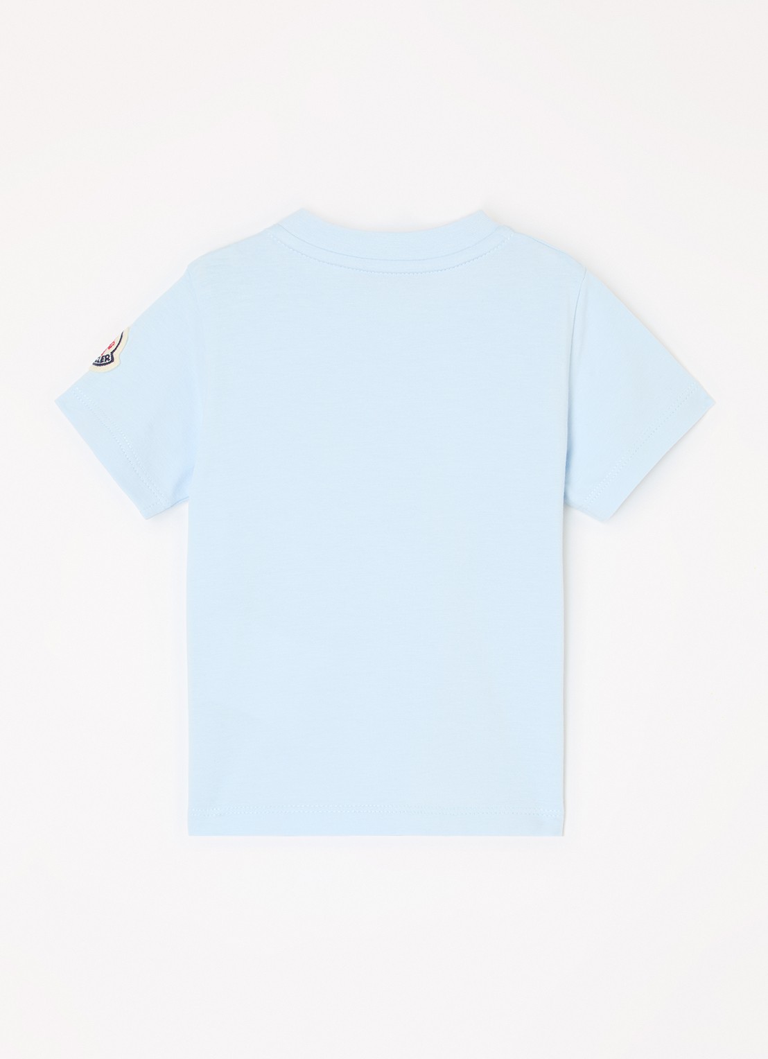 Moncler T-shirt met print - voorkant 2 lichtblauw