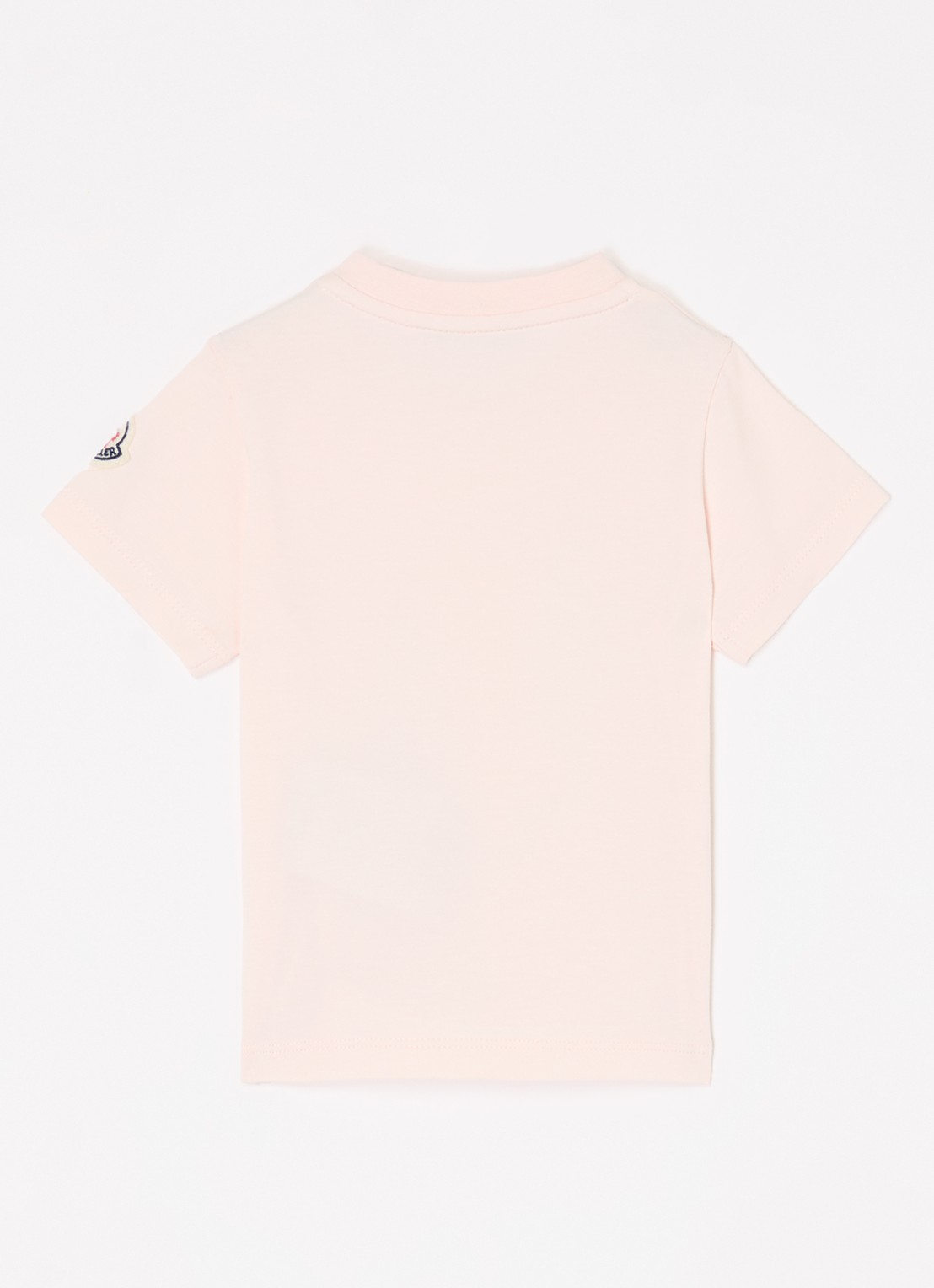 Moncler T-shirt met print - voorkant 2 lichtroze