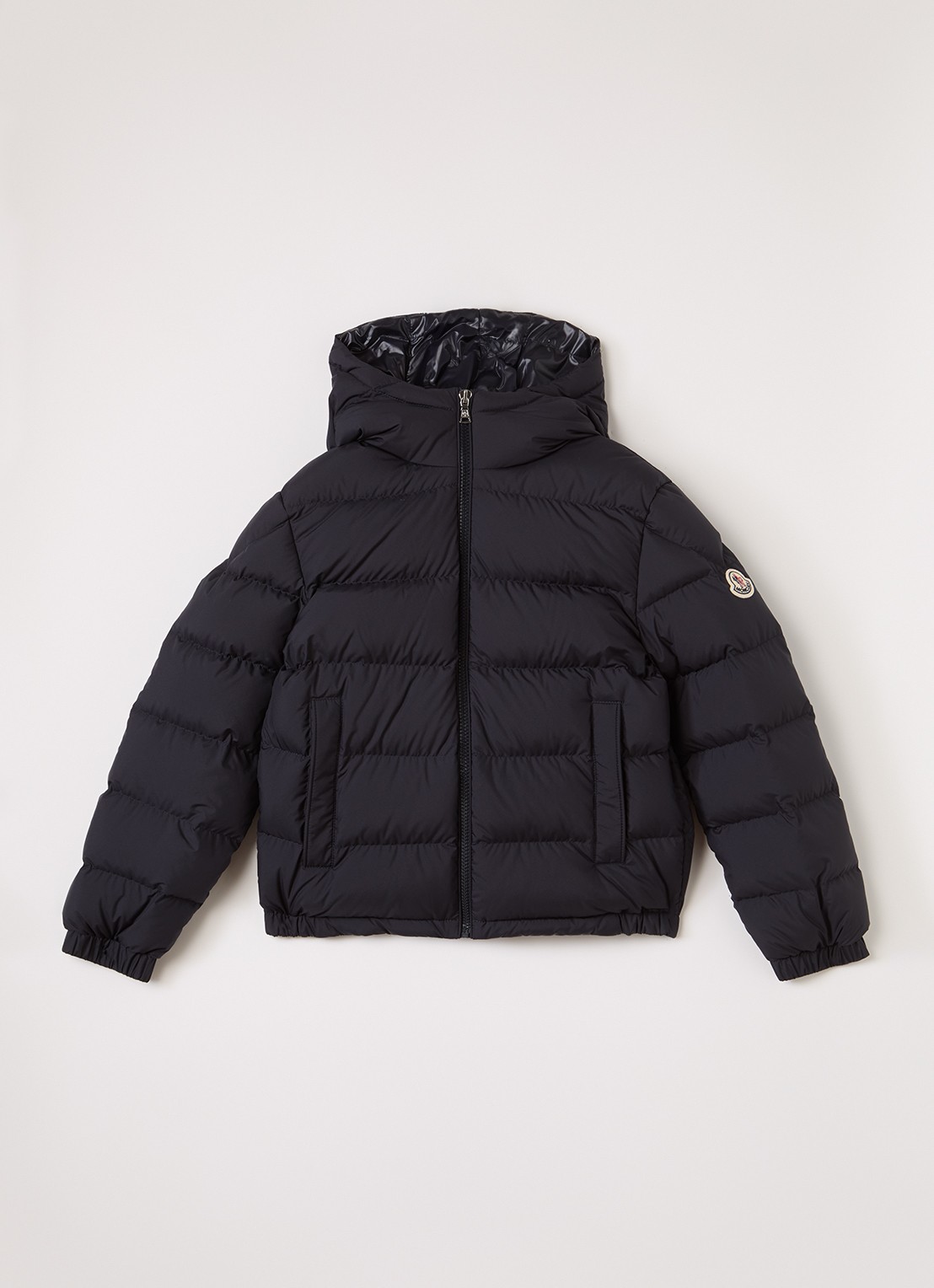 Moncler Taidu puffer jack met donsvulling - voorkant 2 donkerblauw