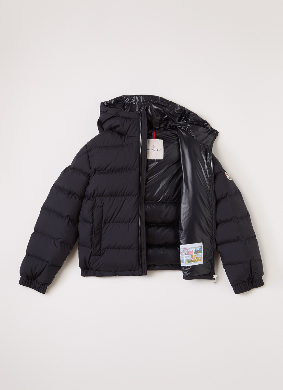 Moncler Taidu puffer jack met donsvulling - voorkant 3 donkerblauw