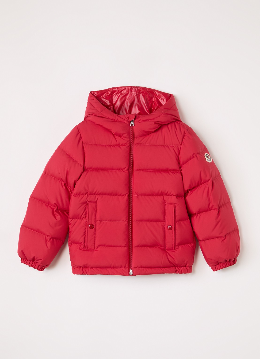 Moncler Taidu puffer jack met donsvulling - voorkant rood