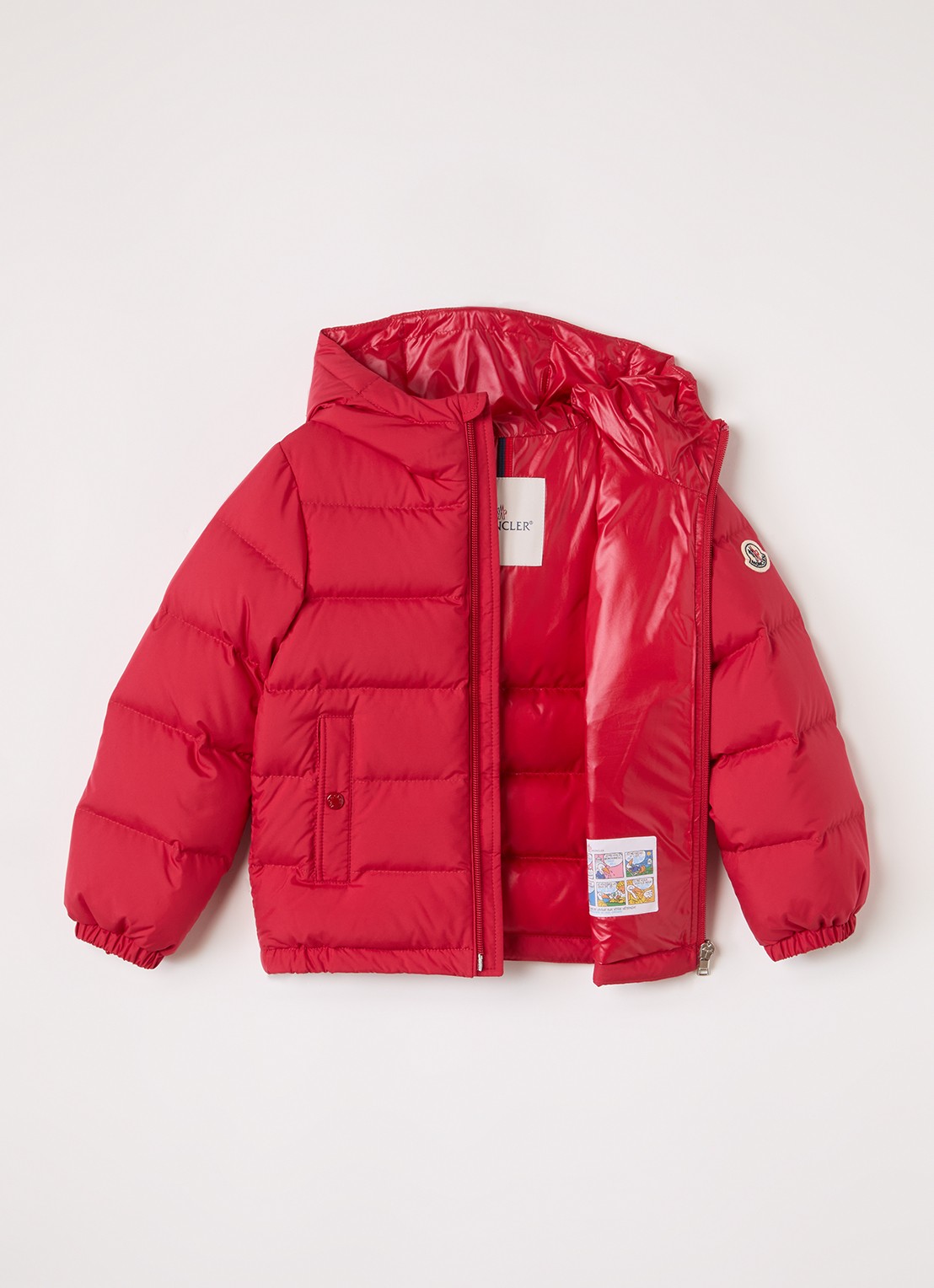 Moncler Taidu puffer jack met donsvulling - voorkant 2 rood