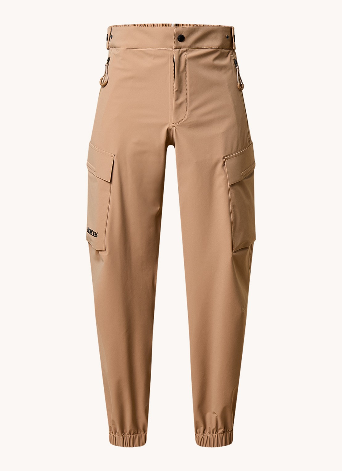 Moncler Tapered fit cargobroek met ritszakken - voorkant 4 camel
