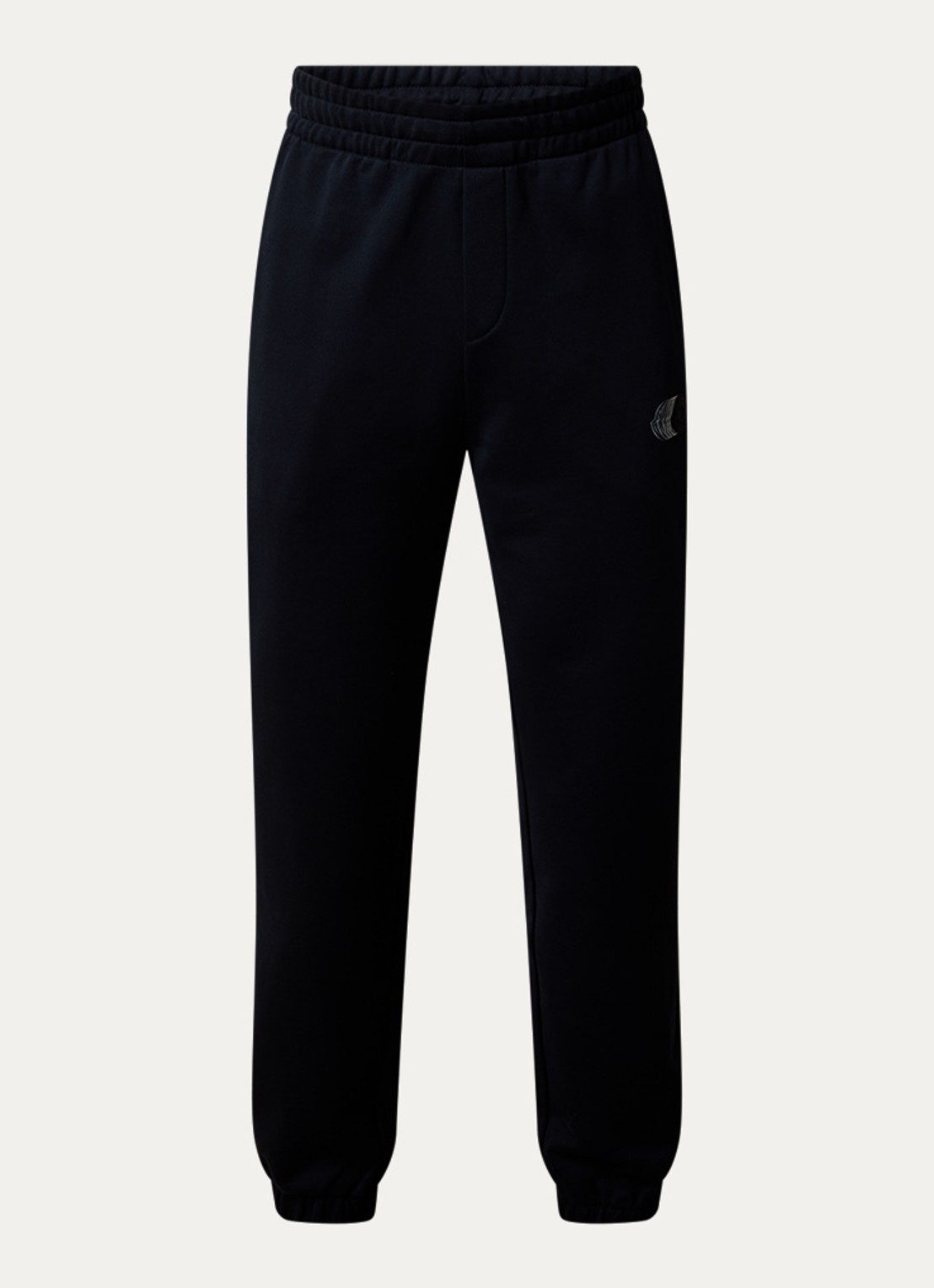 Moncler Tapered fit joggingbroek met logo - voorkant 5 donkerblauw