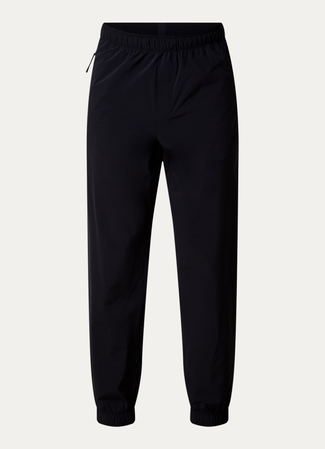 Moncler Tapered fit joggingbroek met ritszakken - voorkant 2 zwart