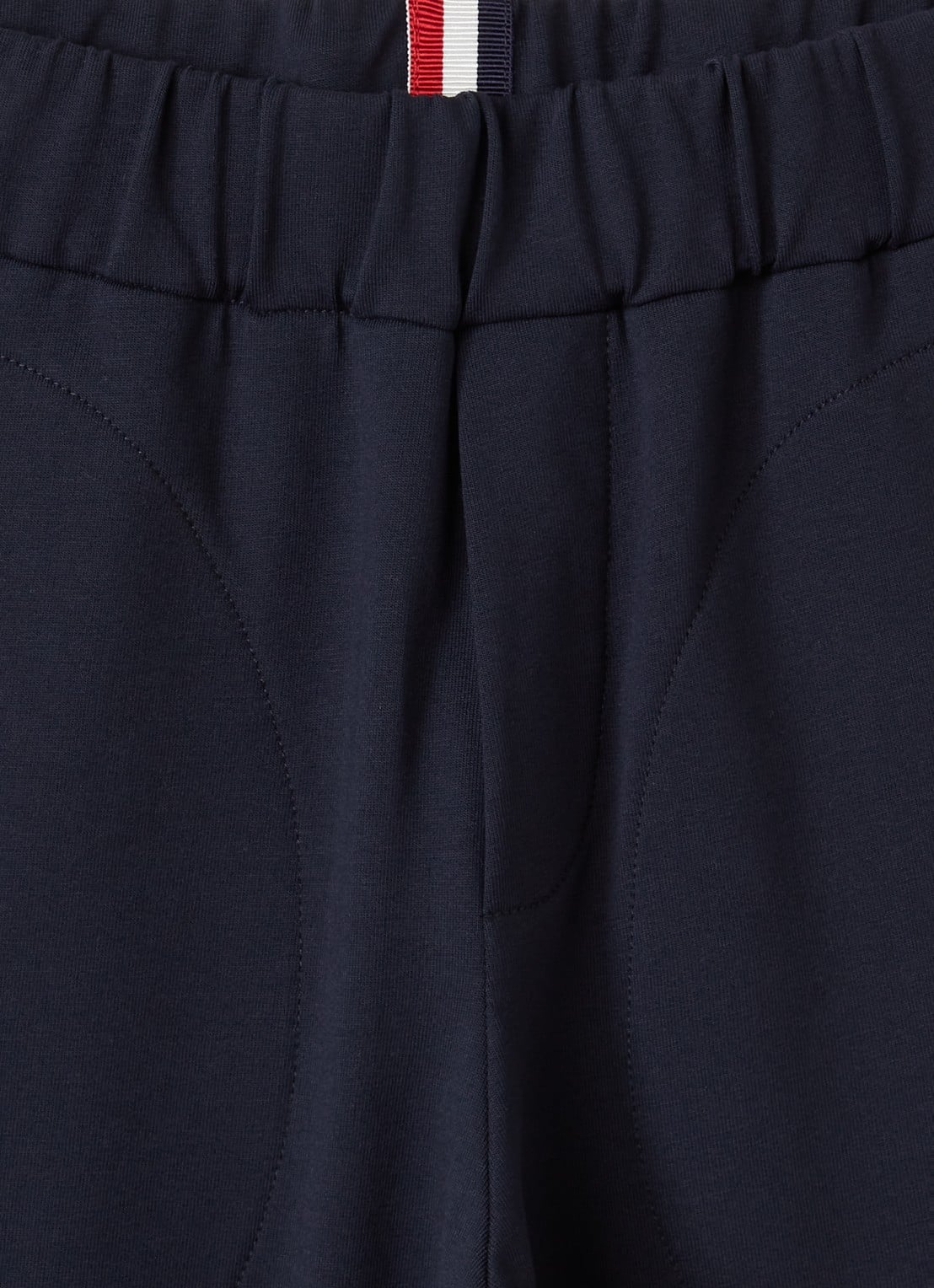 Moncler Tapered fit pantalon met logo - detail 3 donkerblauw