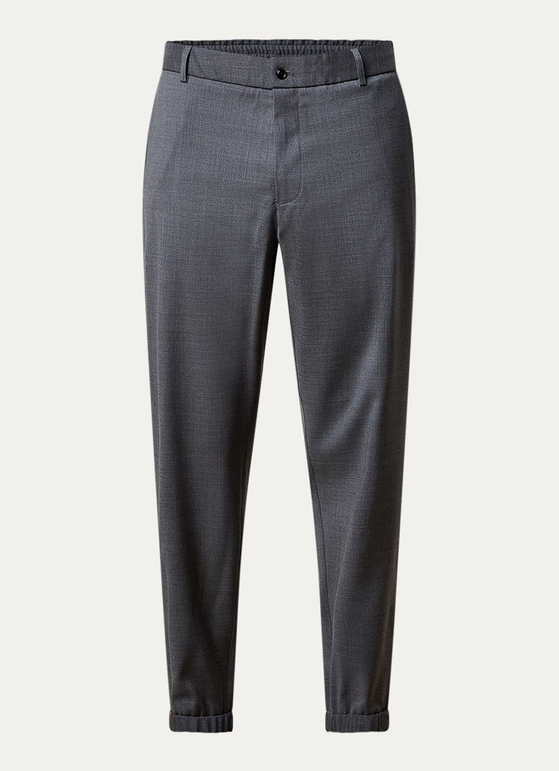 Moncler Tapered fit pantalon van wol - voorkant grijs
