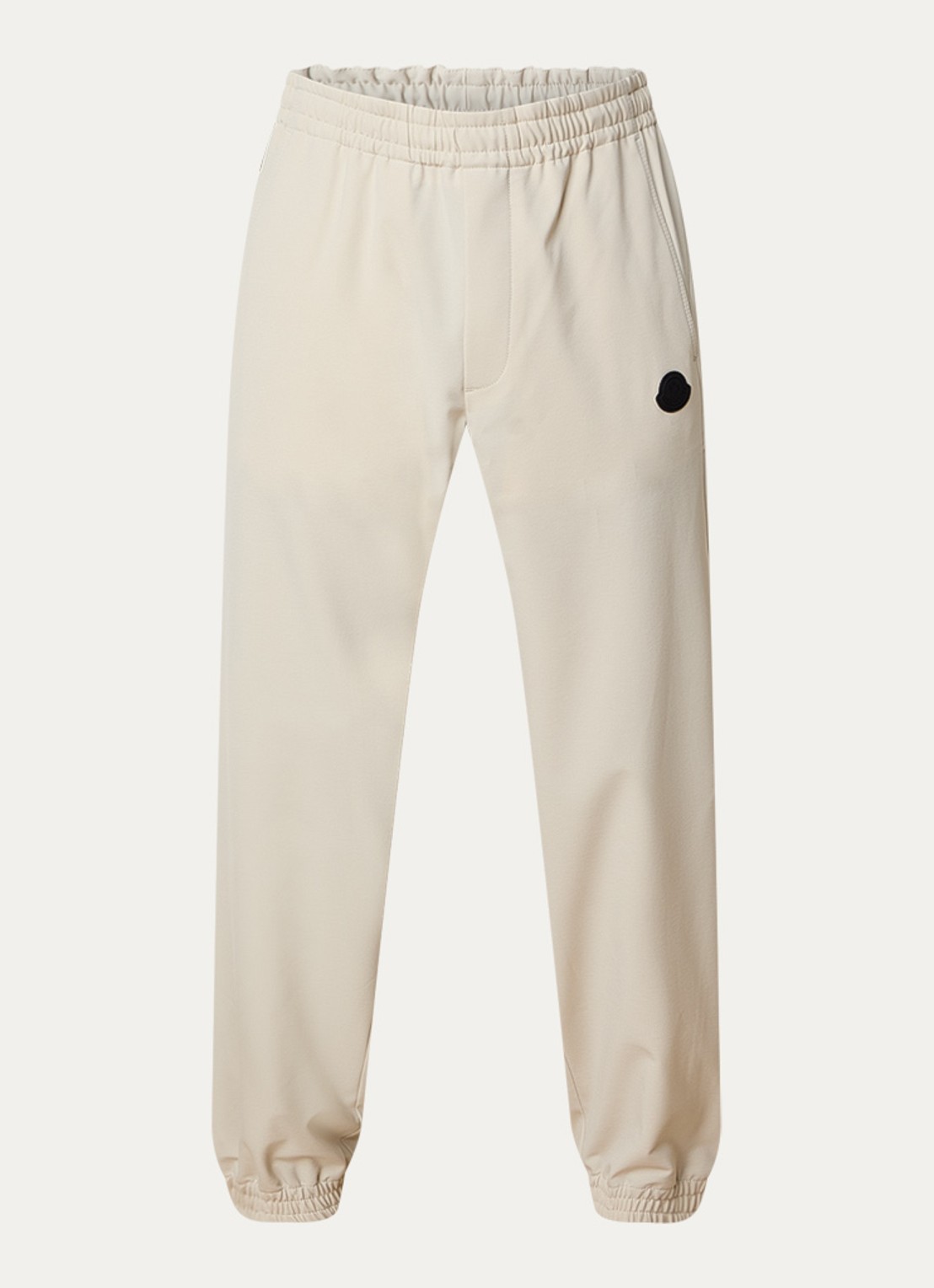 Moncler Tapered fit trackpants met trekkoord en steekzakken - voorkant beige