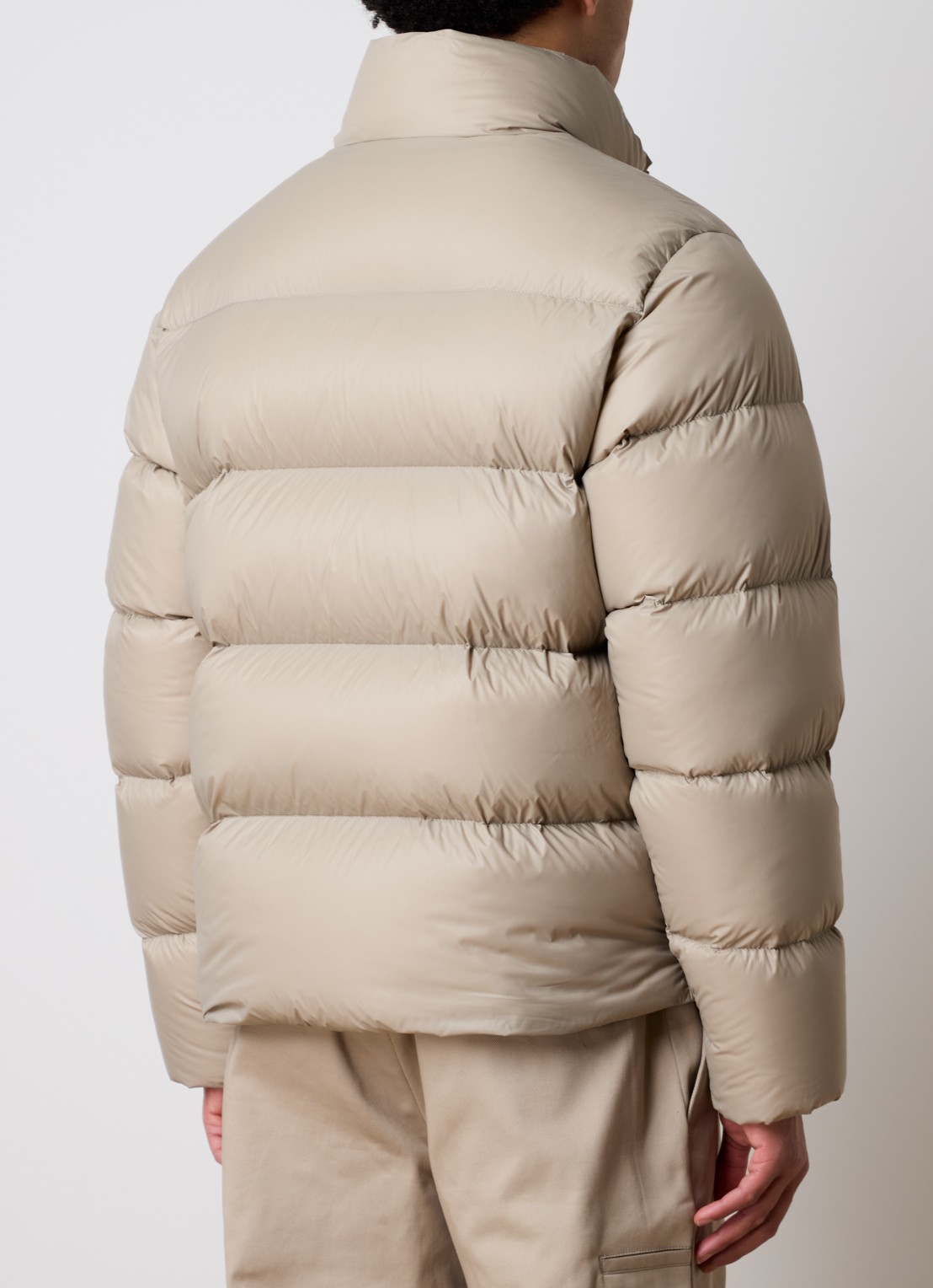 Moncler Tarn puffer jack met donsvulling en ritszakken - achterkant 3 beige