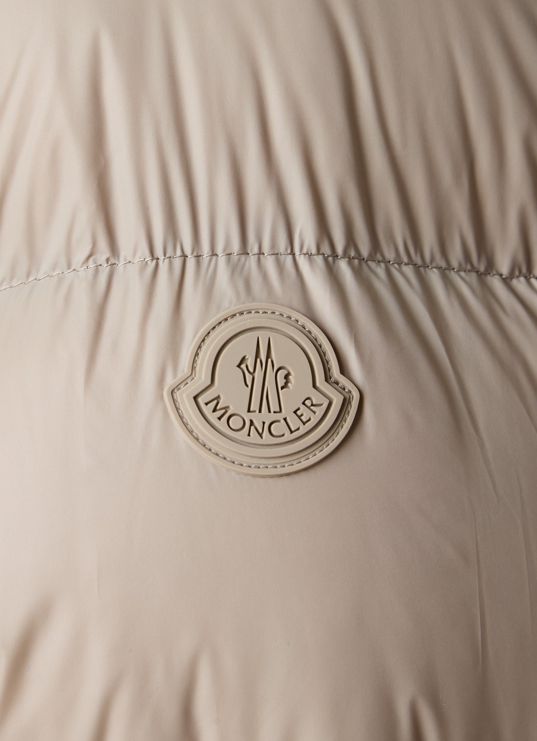 Moncler Tarn puffer jack met donsvulling en ritszakken - detail 6 beige