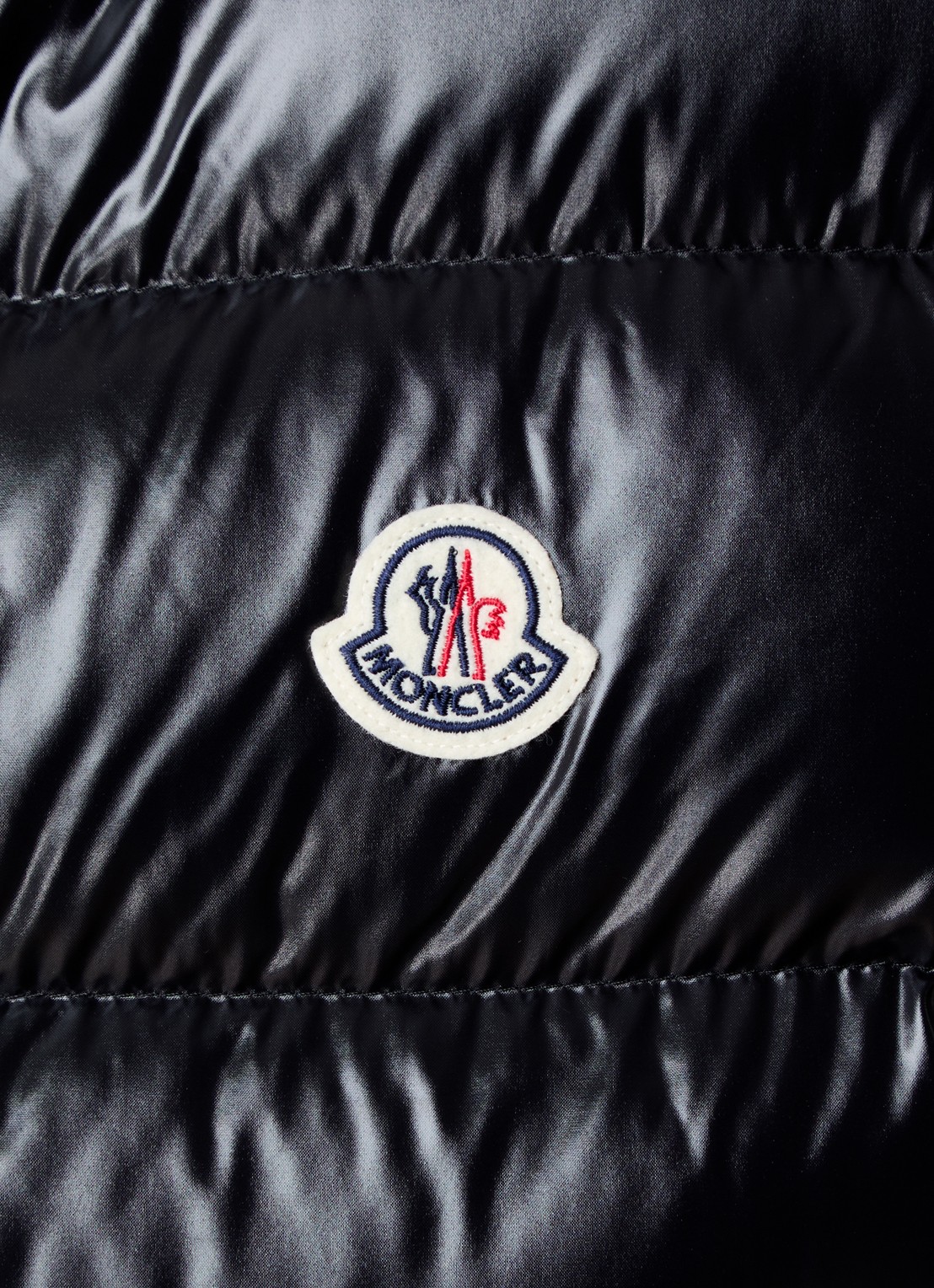 Moncler Tibb gewatteerde bodywarmer met logo - detail 5 zwart