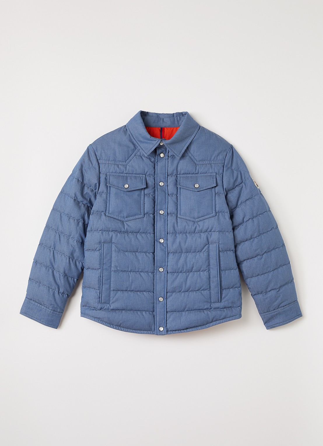 Moncler Tiriol jack met borstzakken - voorkant 2 lichtblauw