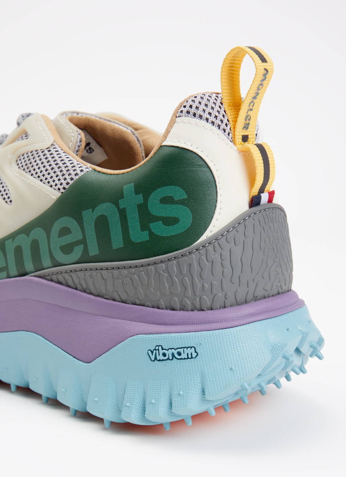 Moncler Trailgrip Amoeba sneaker met leren details - detail 6 beige