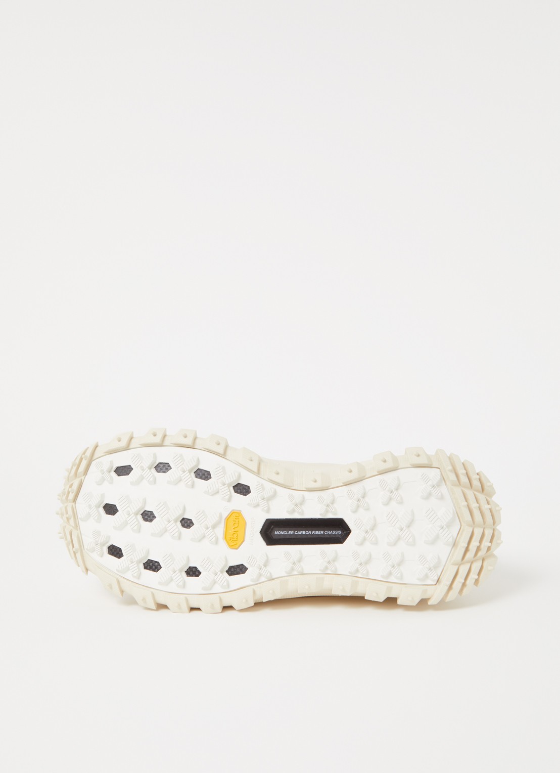 Moncler Trailgrip Amoeba sneaker van leer met mesh details - detail 5 beige