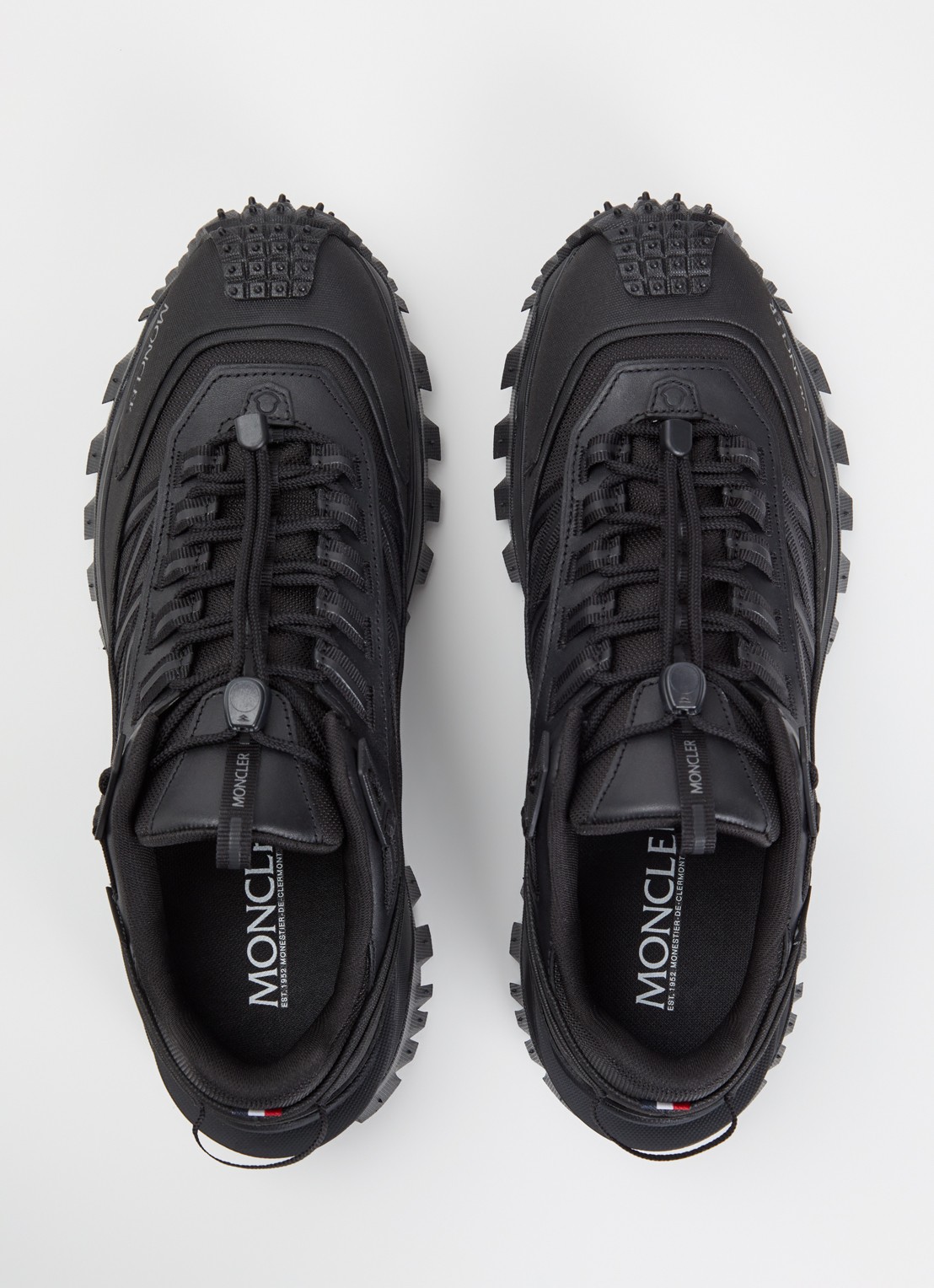 Moncler Trailgrip Gore-Tex sneaker met leren details - detail 5 zwart