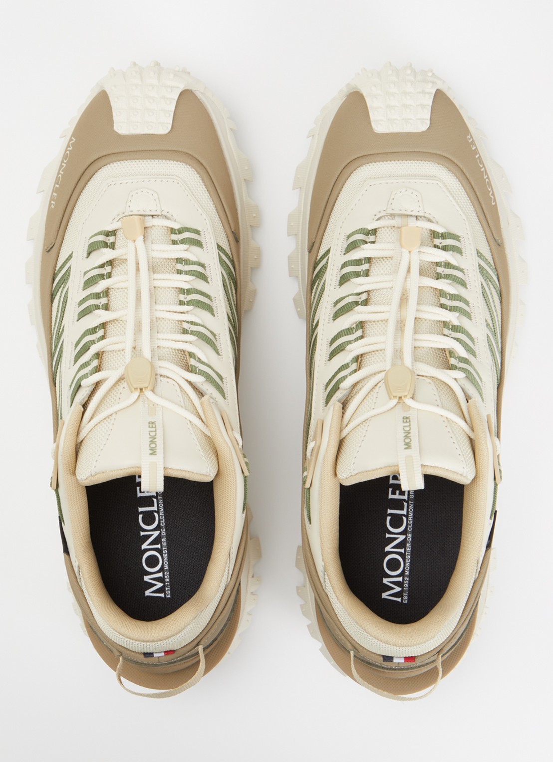 Moncler Trailgrip Gore-Tex sneaker met leren details - detail 5 beige