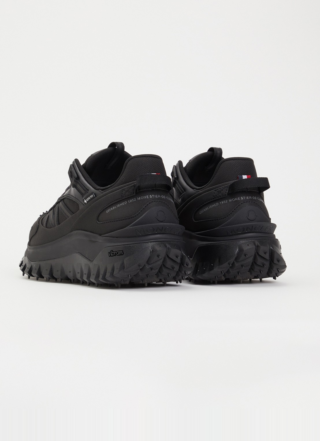 Moncler Trailgrip Gore-Tex sneaker met leren details - achterkant 6 zwart