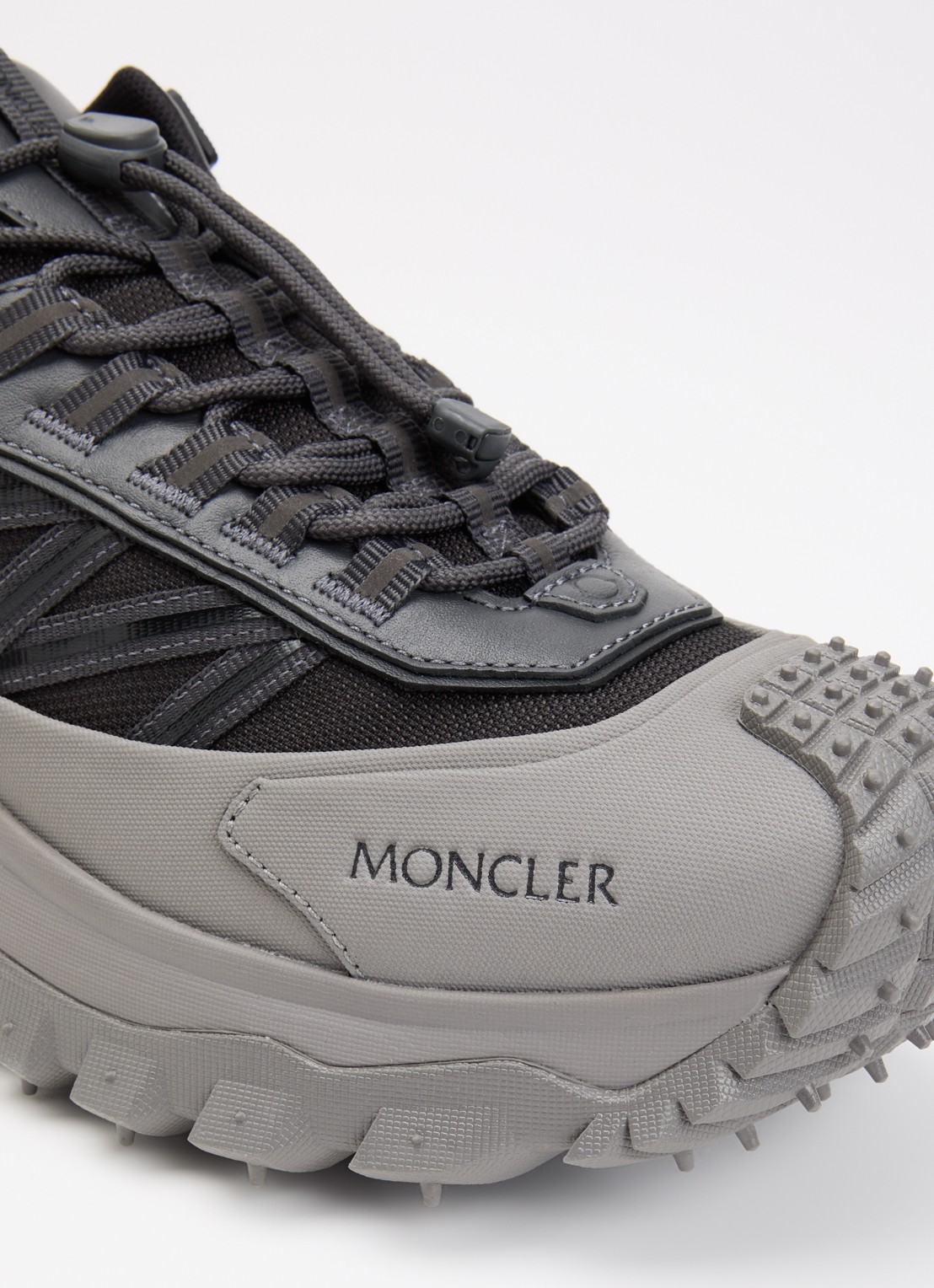 Moncler Trailgrip Gore-Tex sneaker met leren details - detail 5 donkergrijs